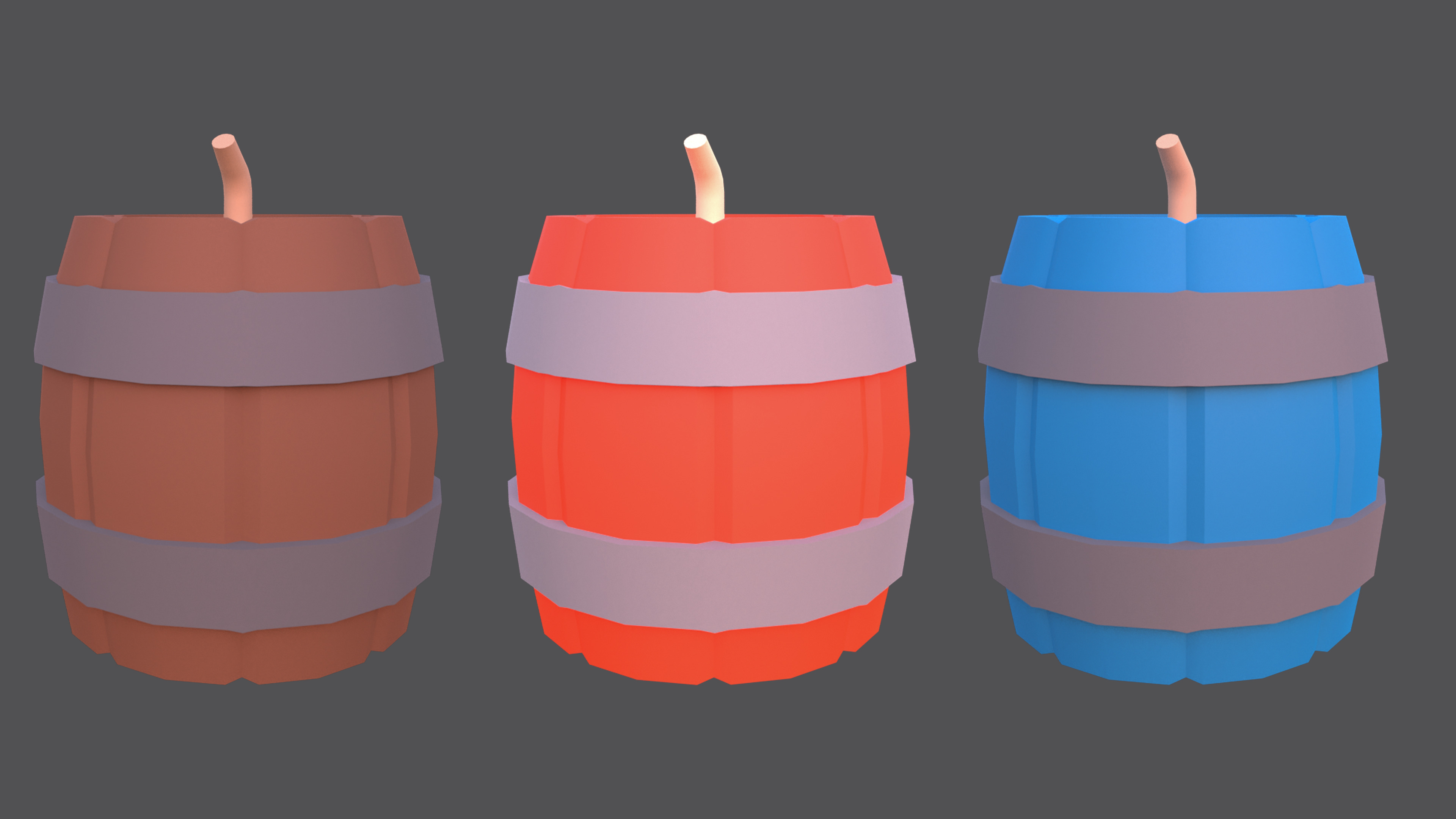 Weapons - Low Poly Weapons pack by Ake Low-poly 3D model_28