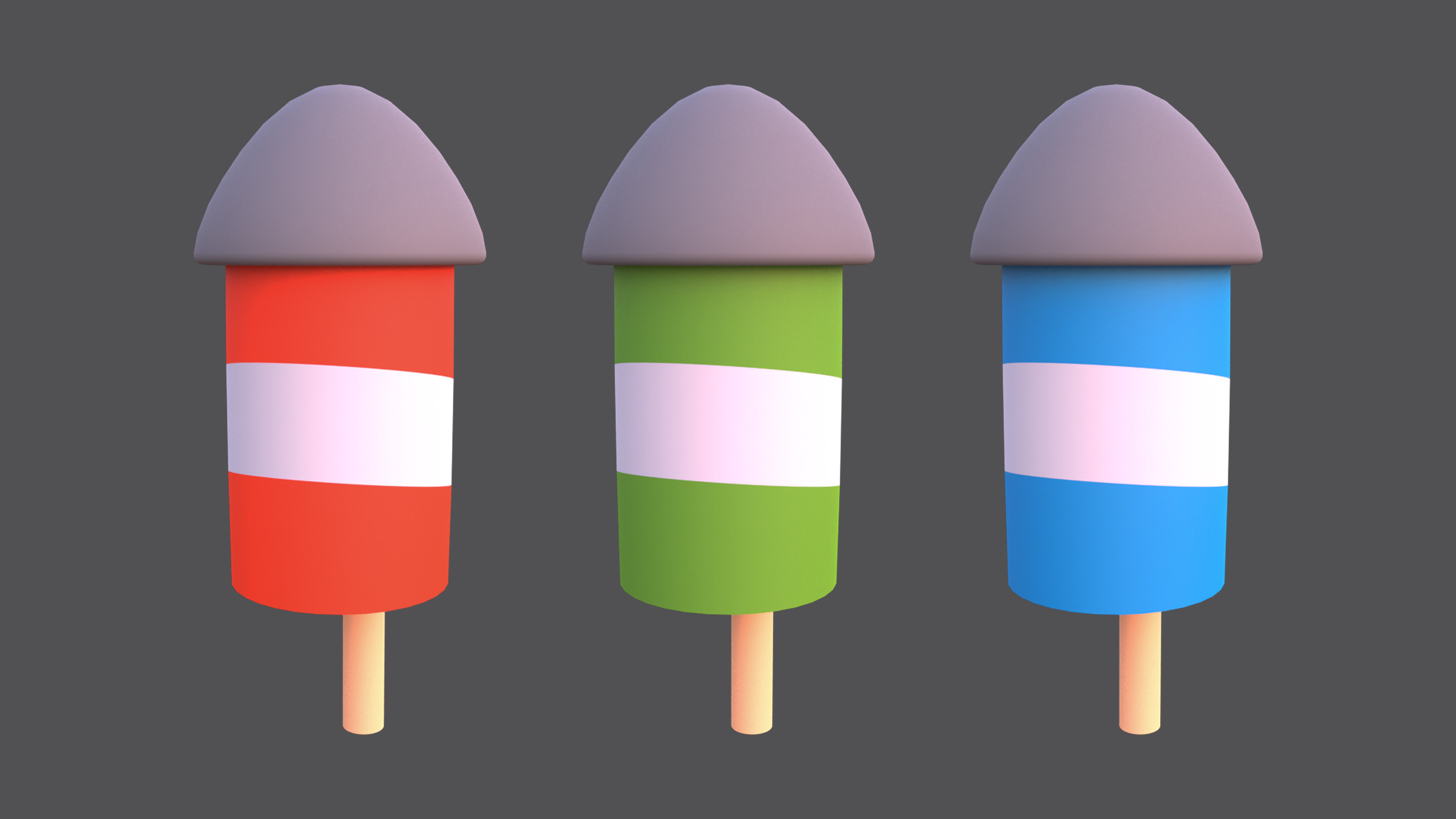 Weapons - Low Poly Weapons pack by Ake Low-poly 3D model_23