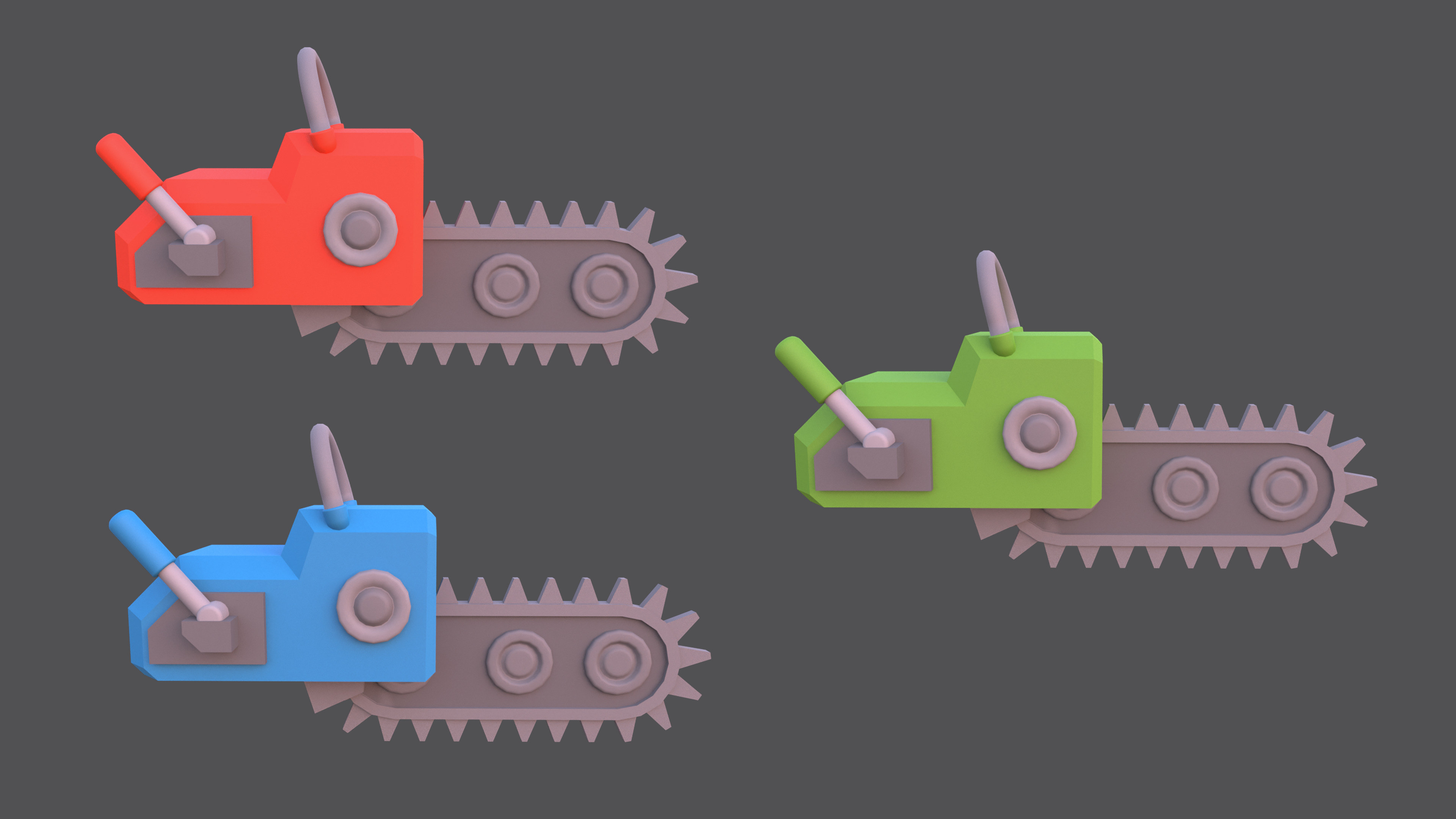 Weapons - Low Poly Weapons pack by Ake Low-poly 3D model_33