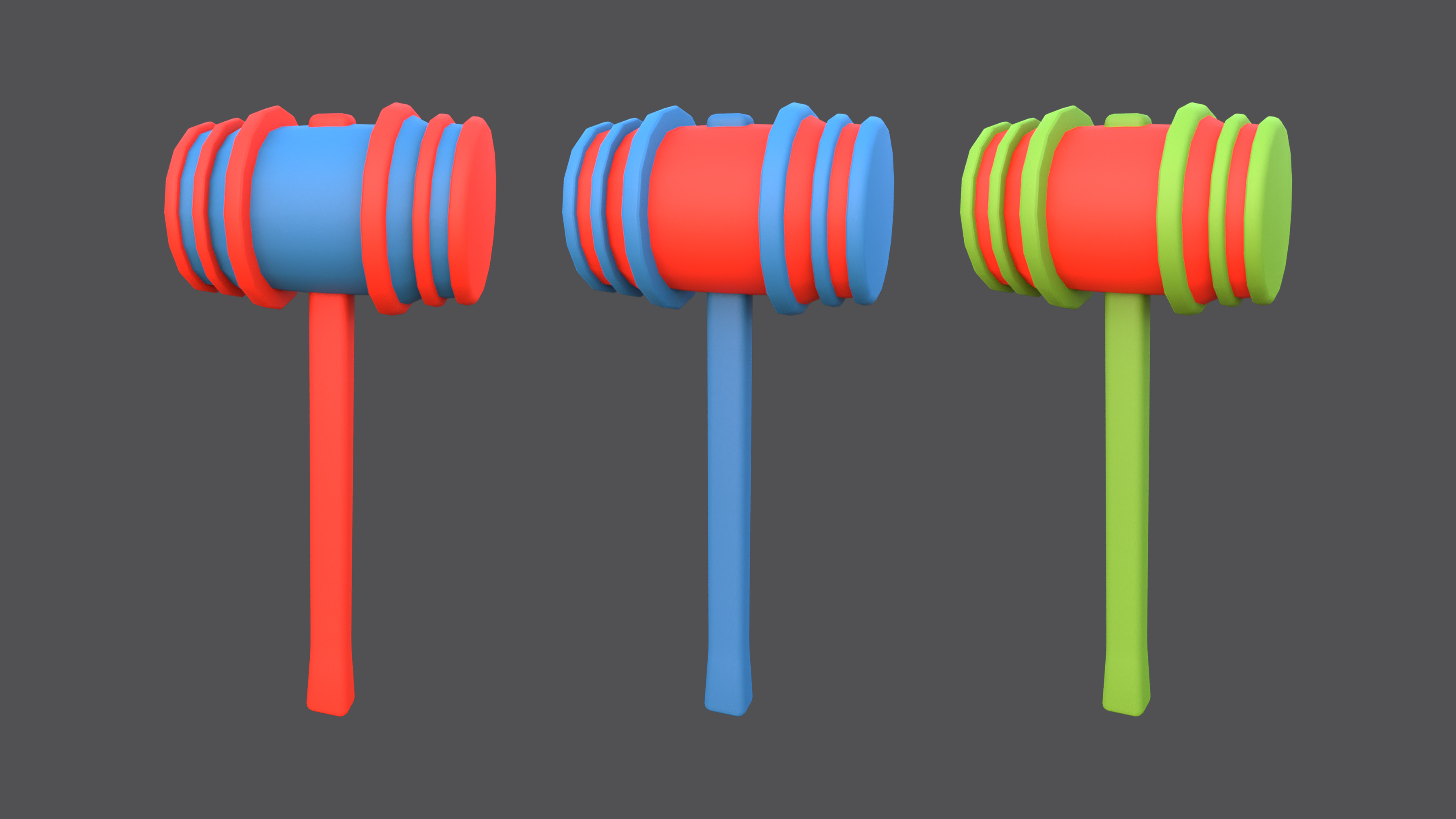 Weapons - Low Poly Weapons pack by Ake Low-poly 3D model_15