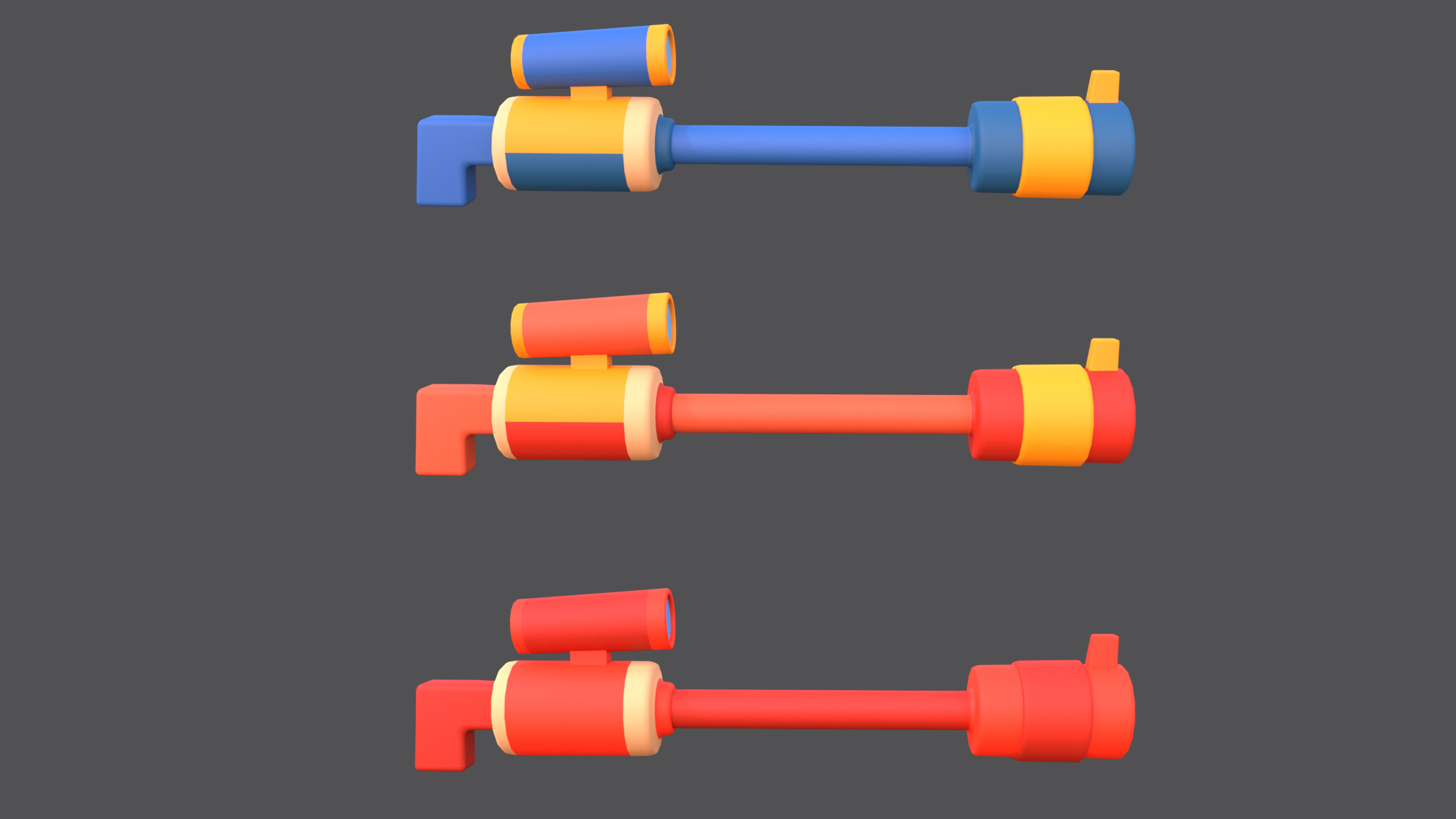 Weapons - Low Poly Weapons pack by Ake Low-poly 3D model_2