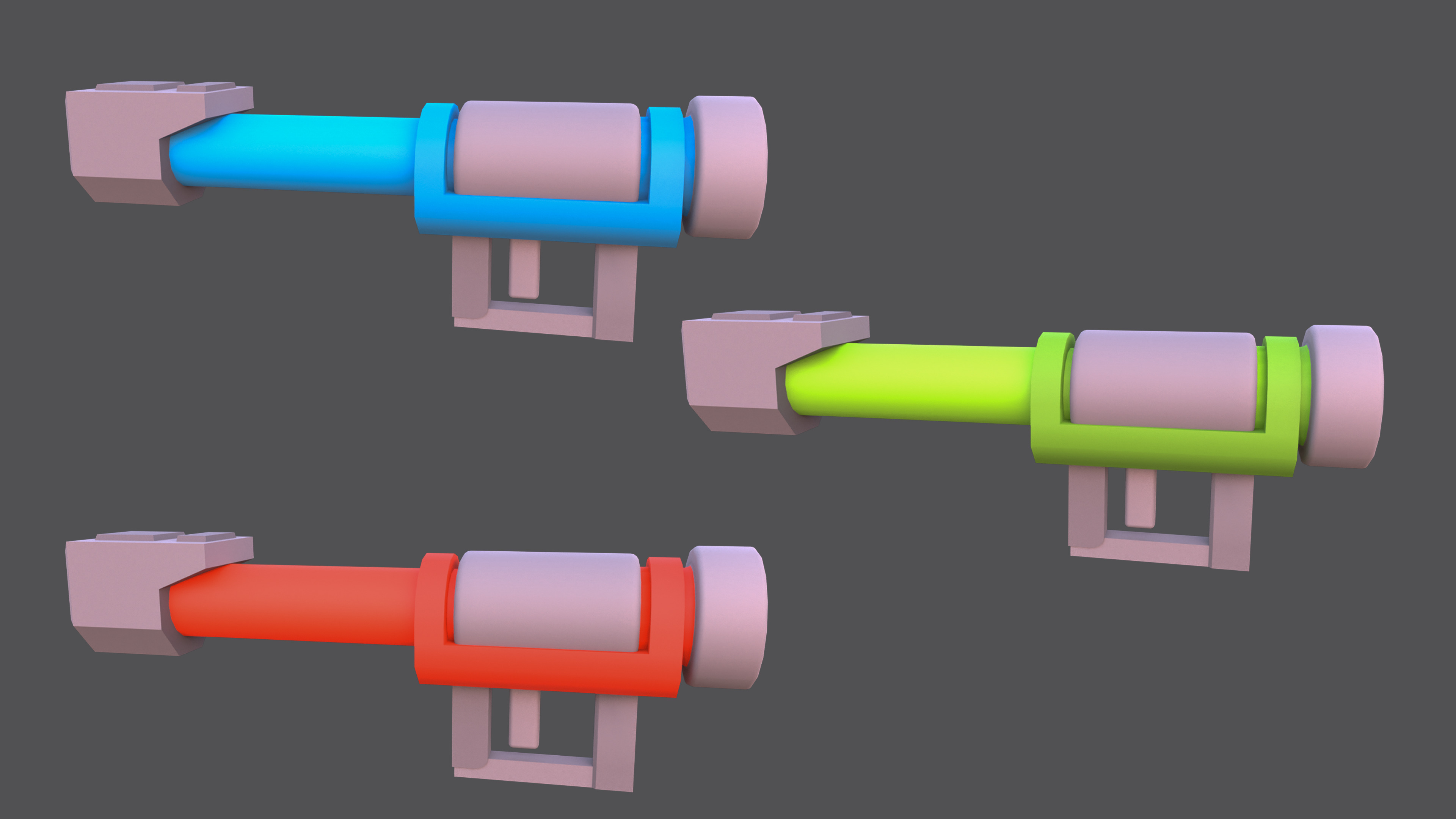Weapons - Low Poly Weapons pack by Ake Low-poly 3D model_20
