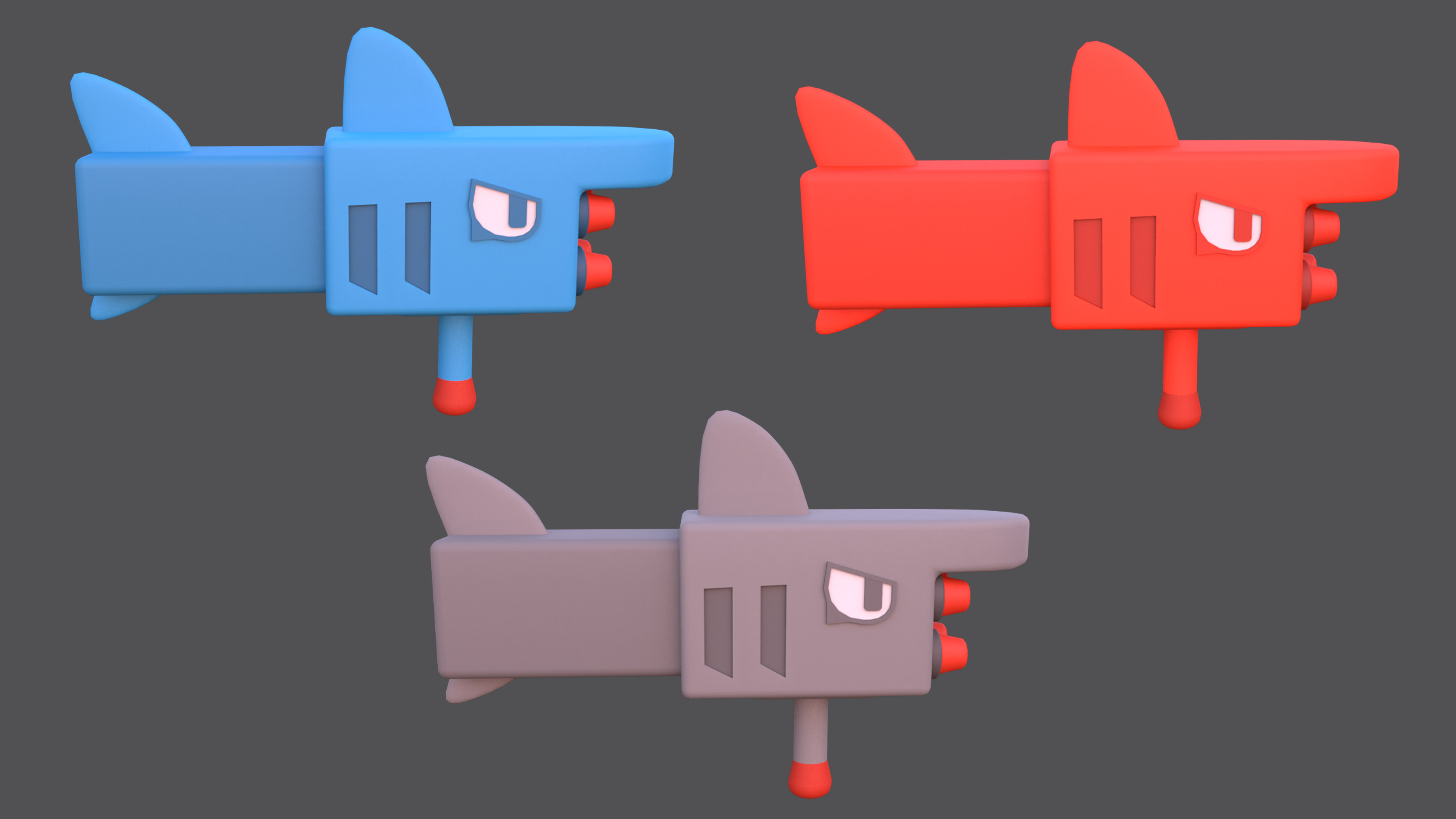 Weapons - Low Poly Weapons pack by Ake Low-poly 3D model_5