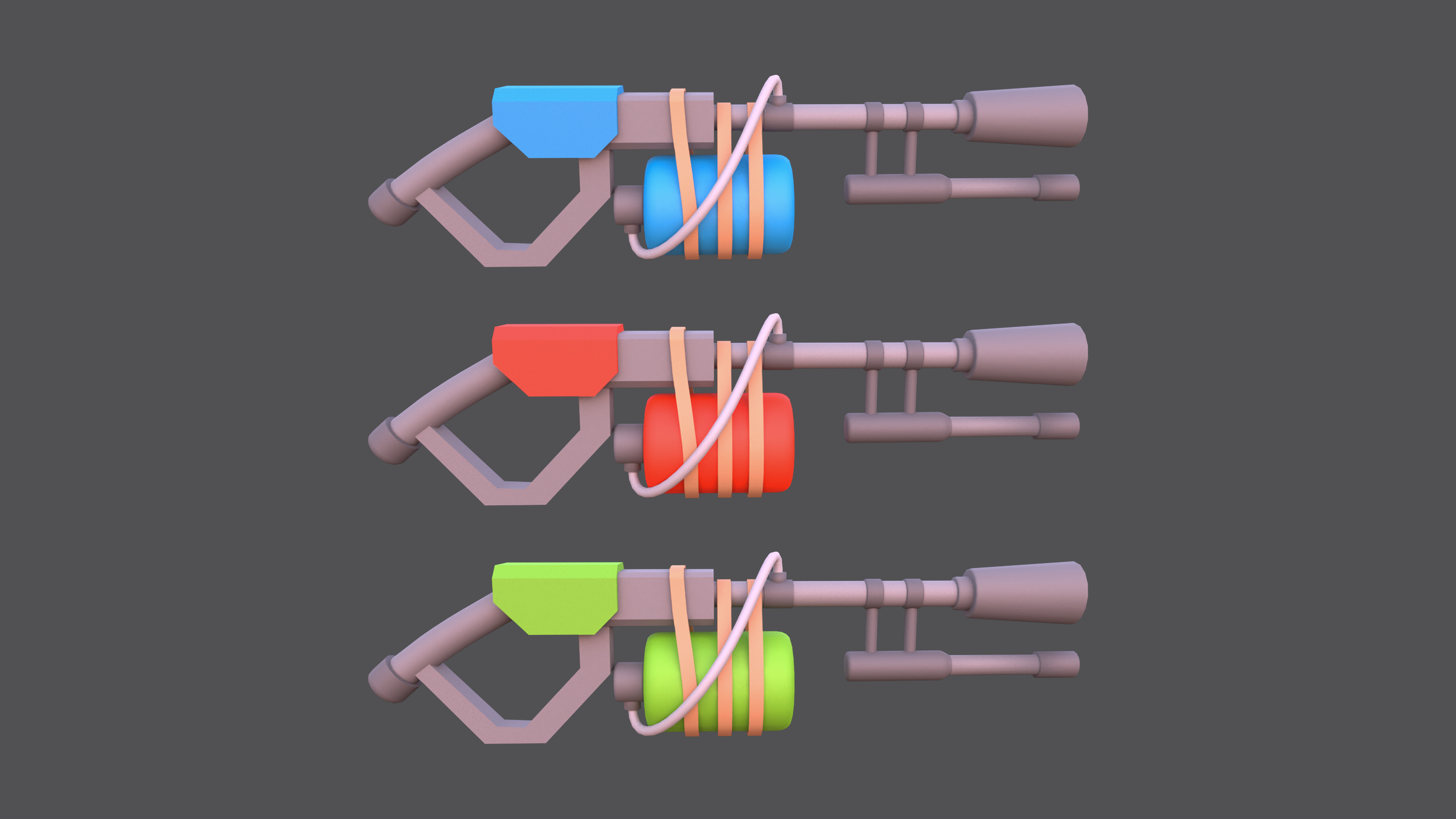 Weapons - Low Poly Weapons pack by Ake Low-poly 3D model_13