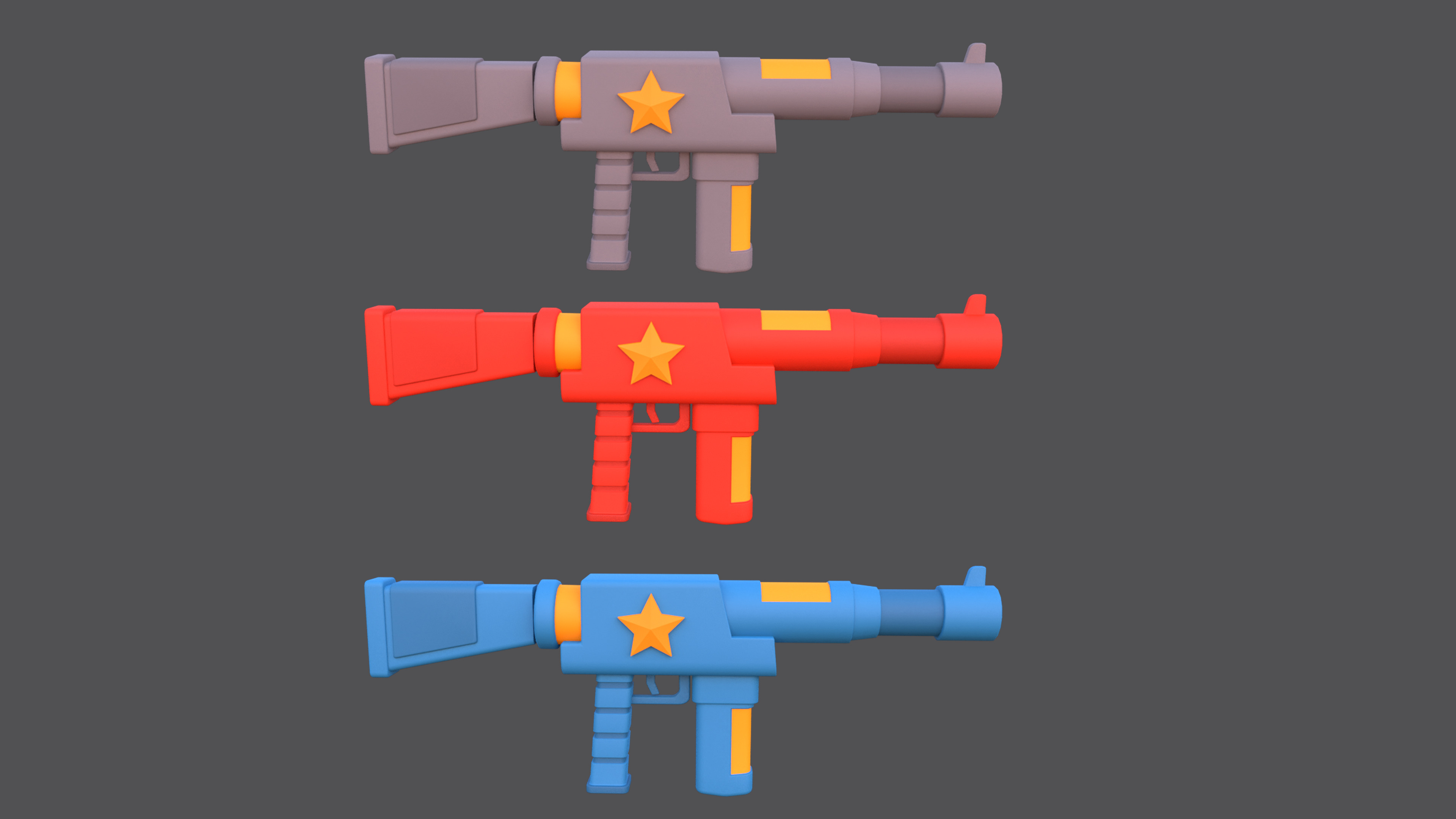 Weapons - Low Poly Weapons pack by Ake Low-poly 3D model_9