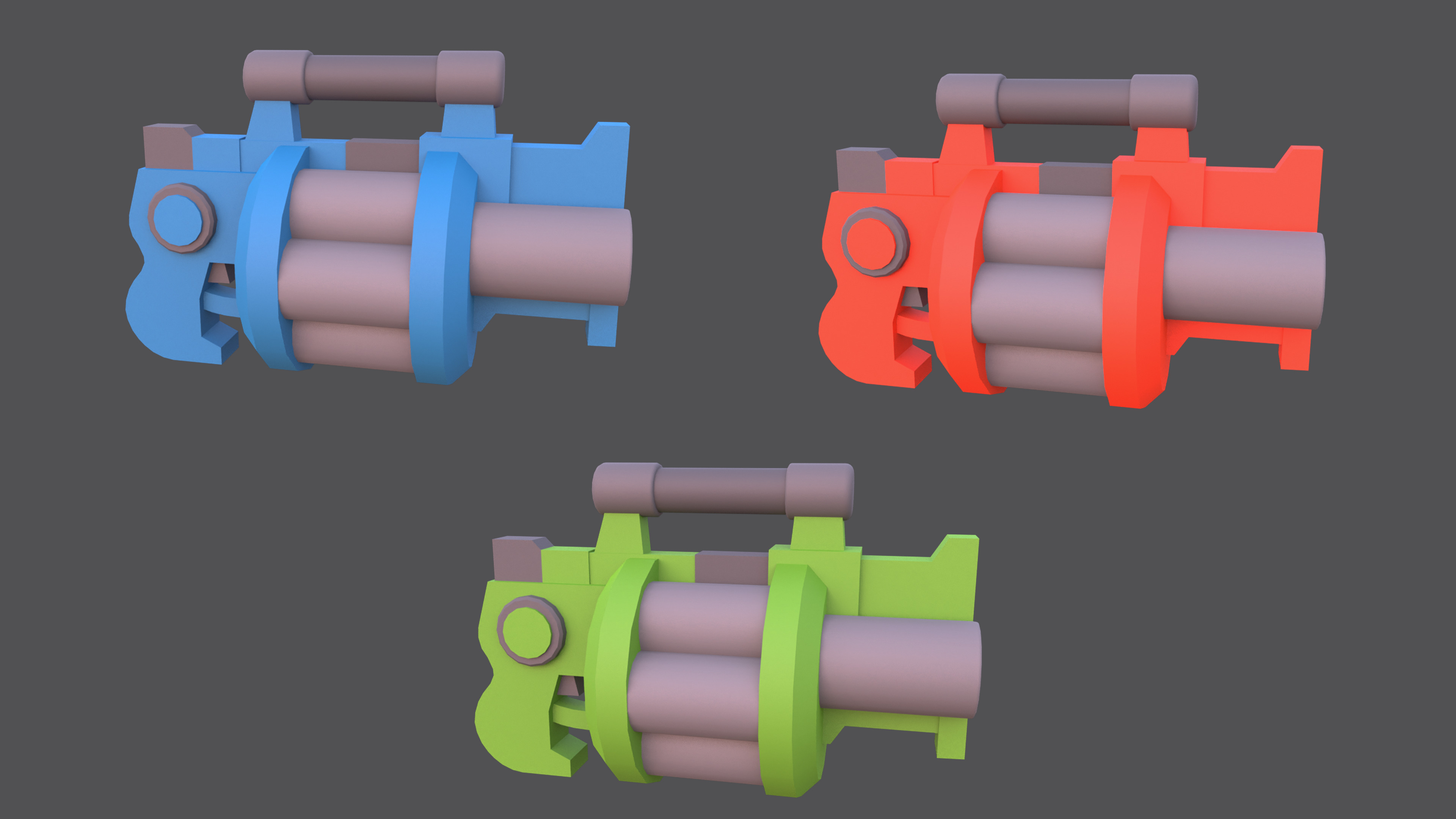 Weapons - Low Poly Weapons pack by Ake Low-poly 3D model_24