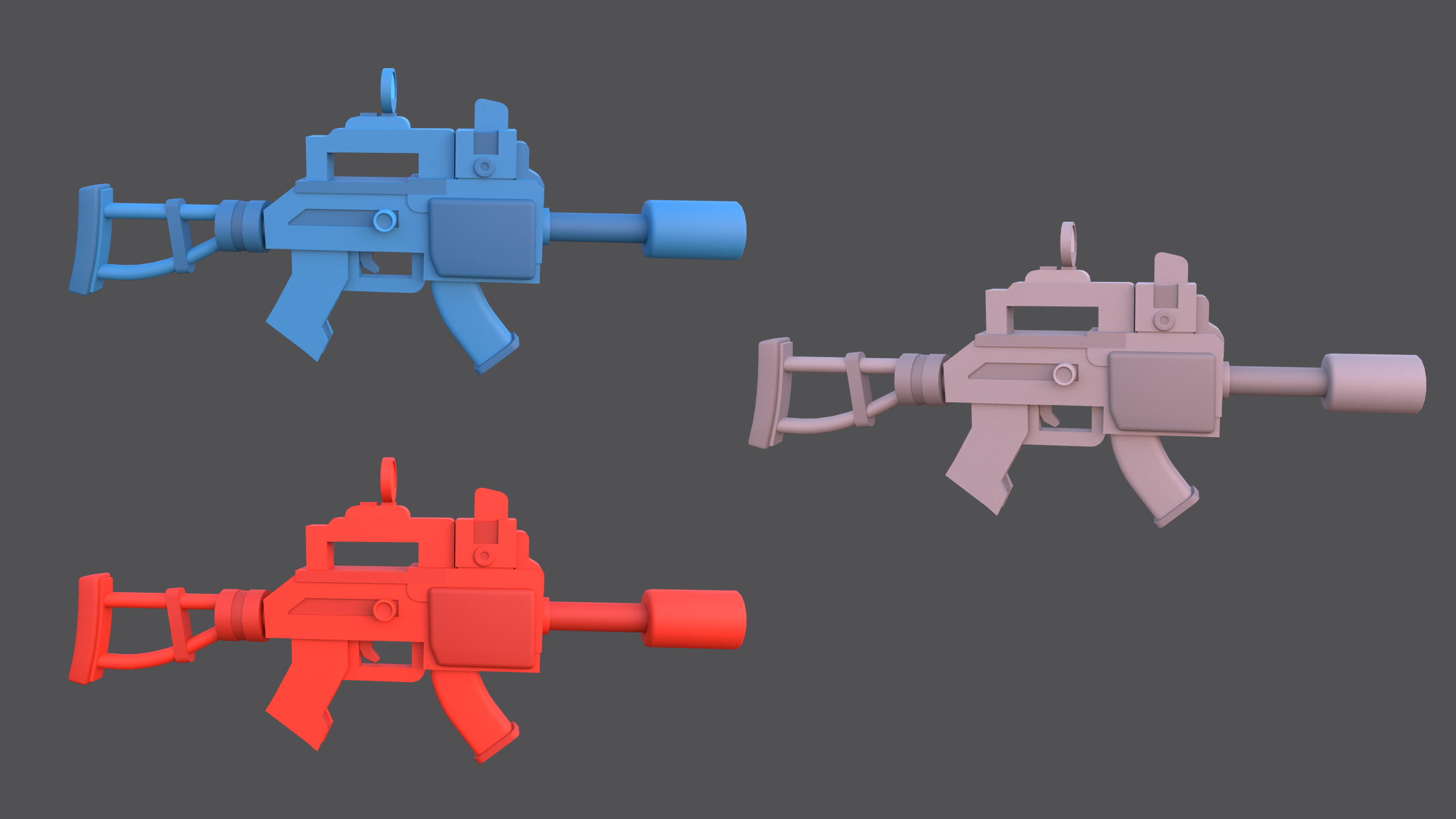 Weapons - Low Poly Weapons pack by Ake Low-poly 3D model_18
