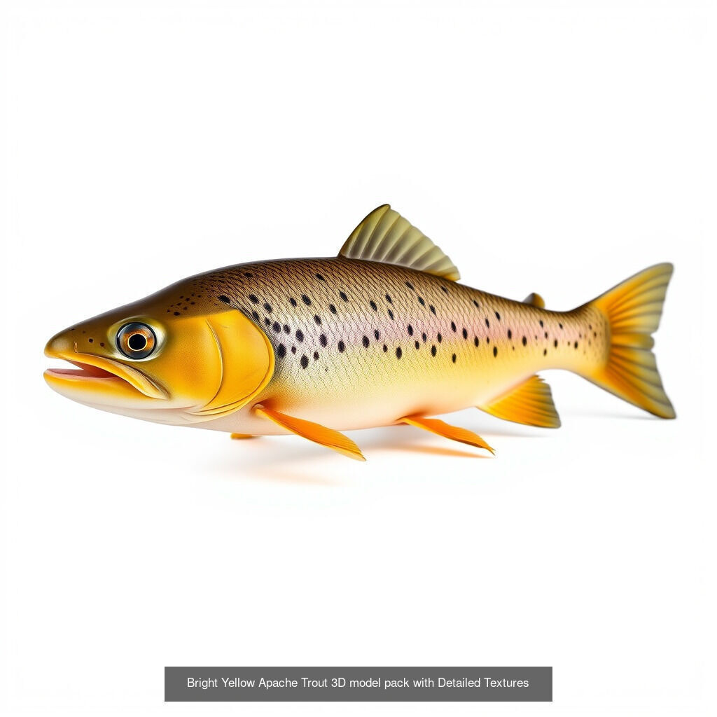 Diverse Trout 3D Models Pack 3D Model Collection_15