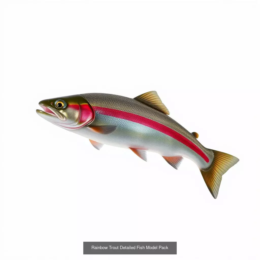 Diverse Trout 3D Models Pack 3D Model Collection_0