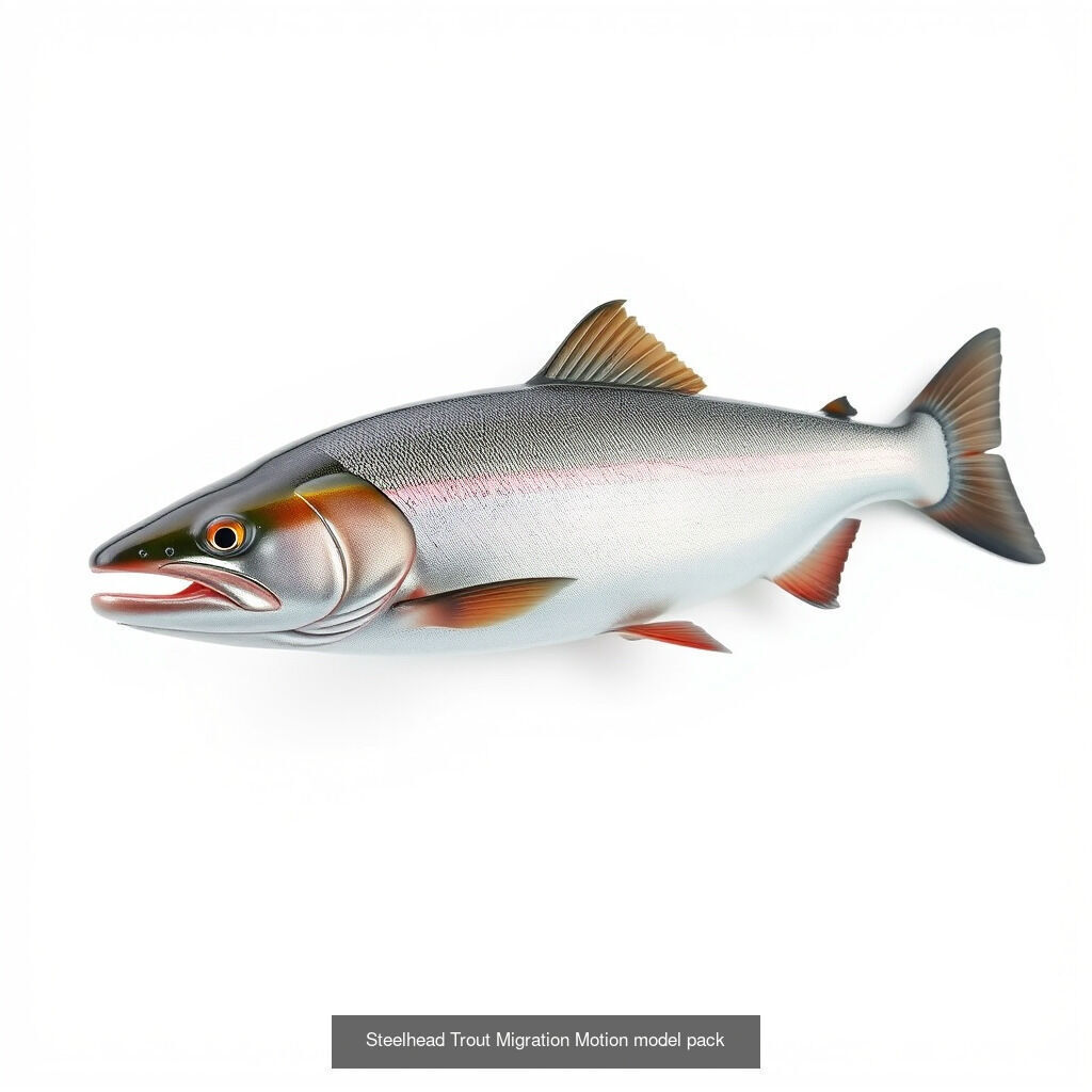 Diverse Trout 3D Models Pack 3D Model Collection_12