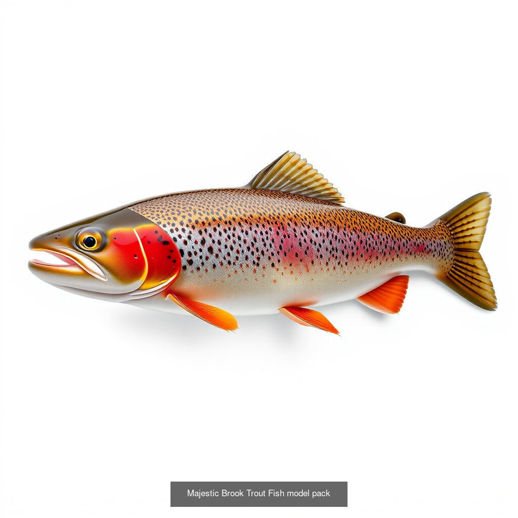 Diverse Trout 3D Models Pack 3D Model Collection_22