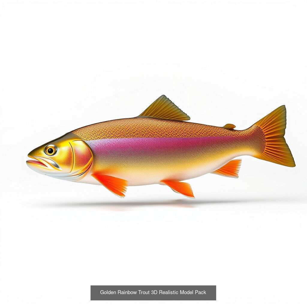 Diverse Trout 3D Models Pack 3D Model Collection_16