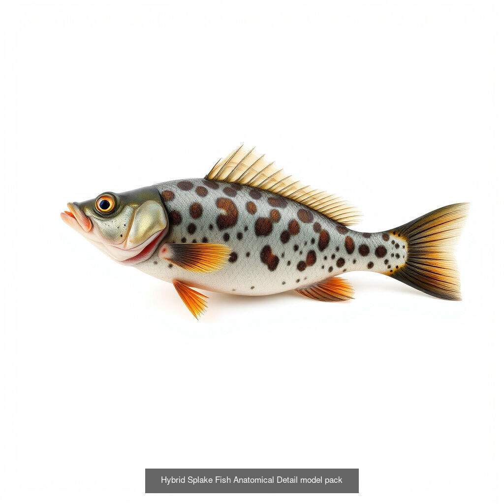 Diverse Trout 3D Models Pack 3D Model Collection_17
