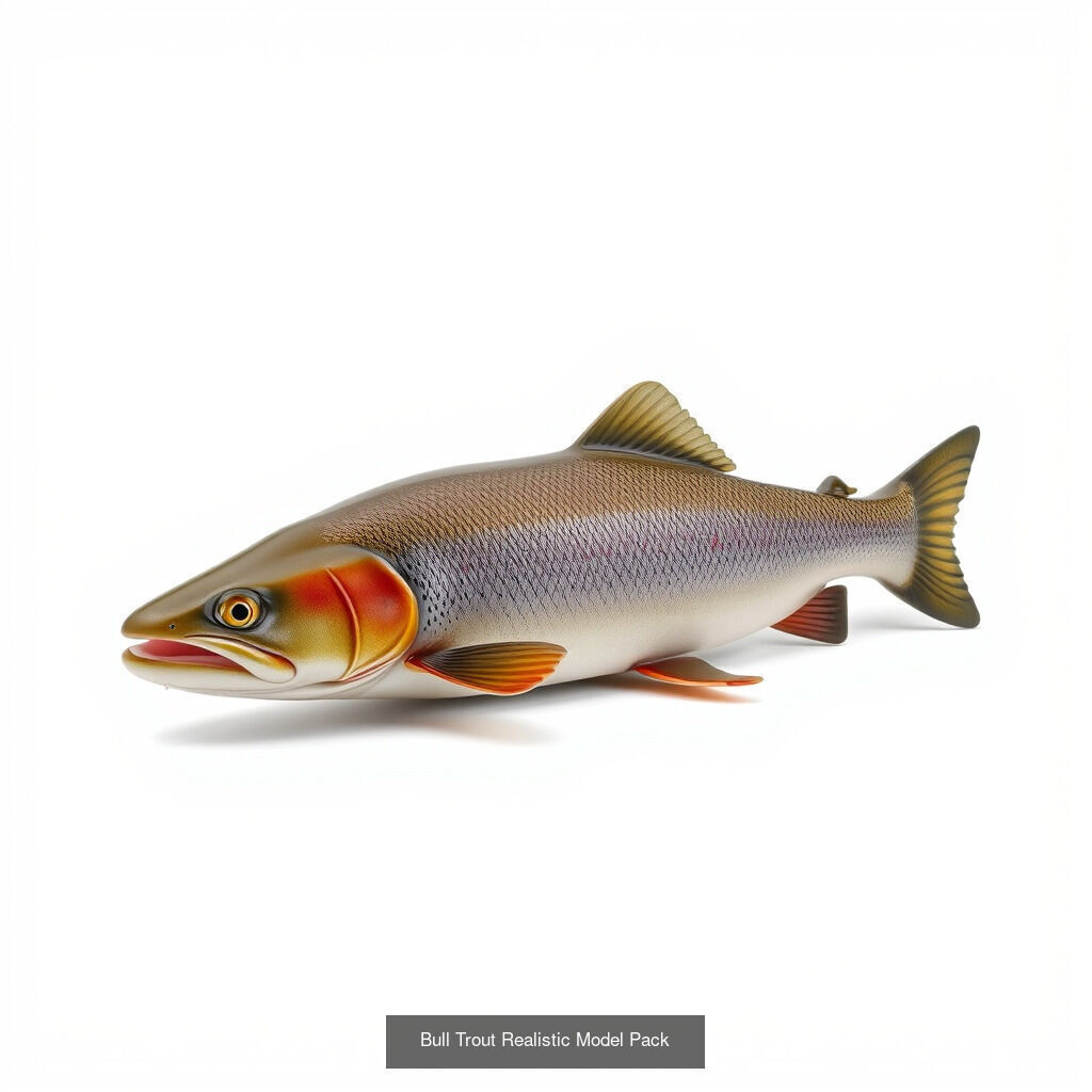 Diverse Trout 3D Models Pack 3D Model Collection_18