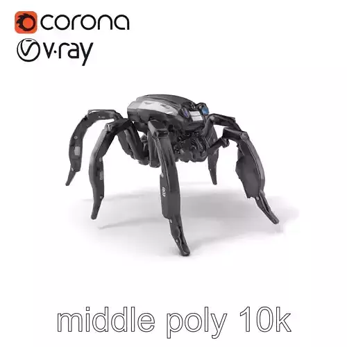 Arachnid Security Bot with Eight Limbs Model Pack