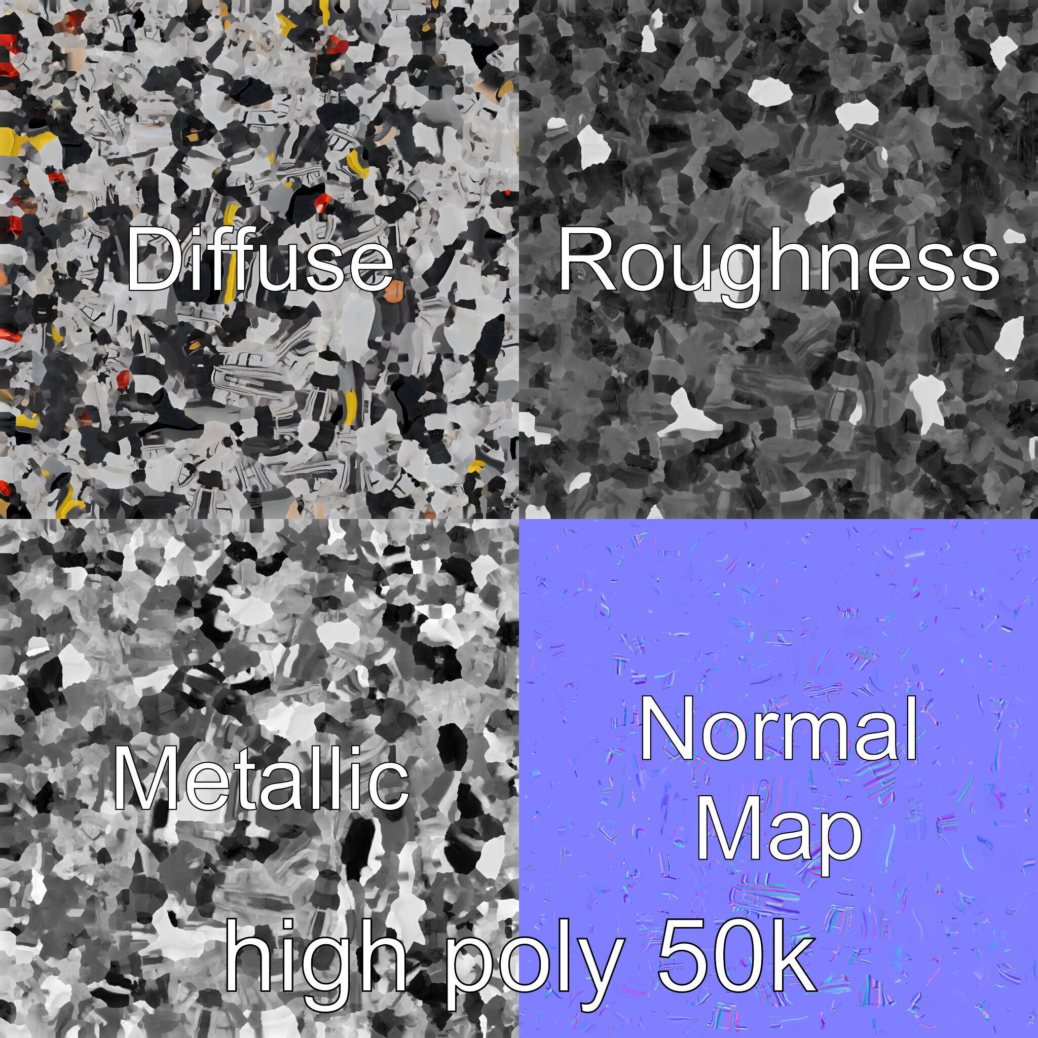 Solar-Powered Spider Cleaner Robot model pack Low-poly 3D model_3