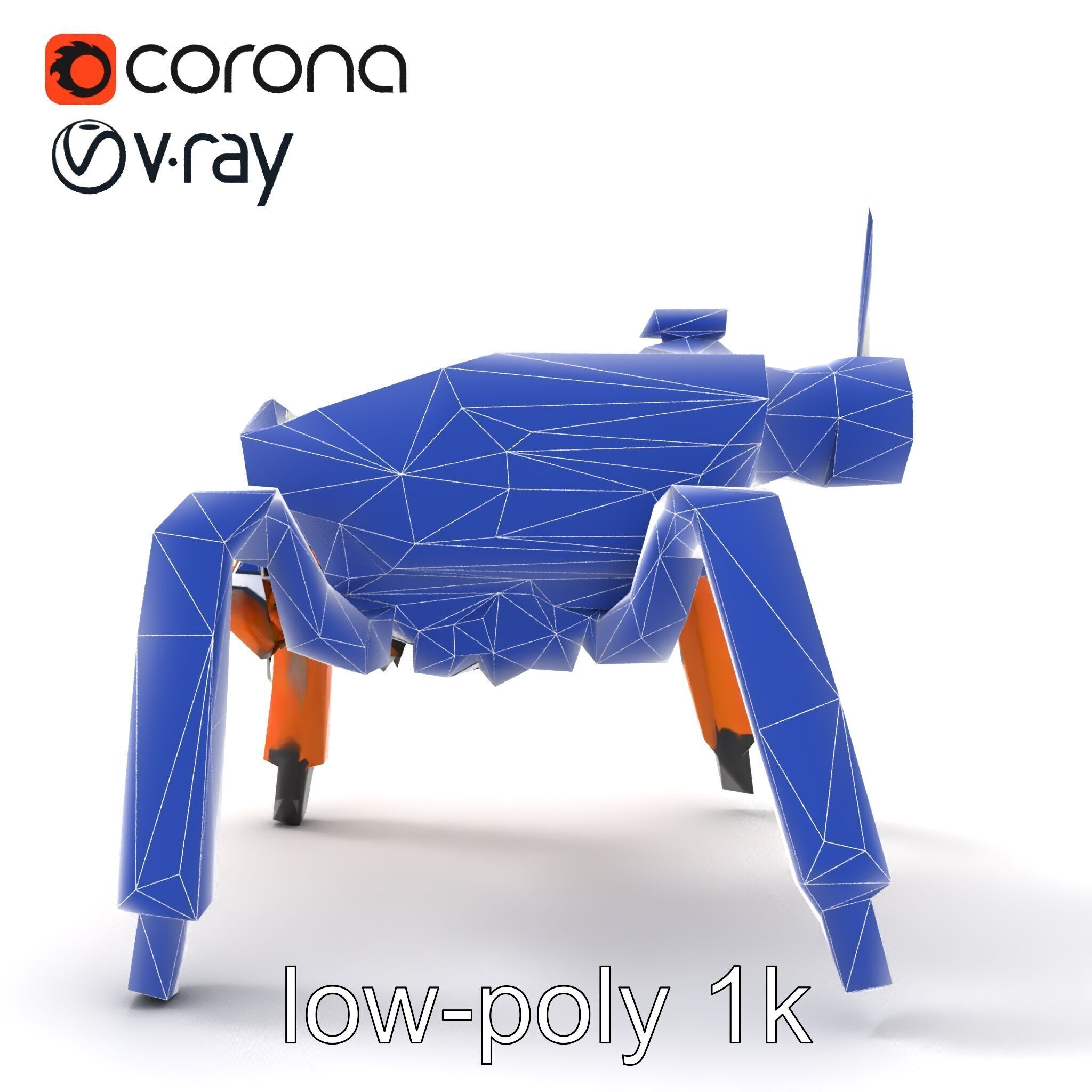 Compact Spider Reconnaissance Unit Model Pack Low-poly 3D model_12