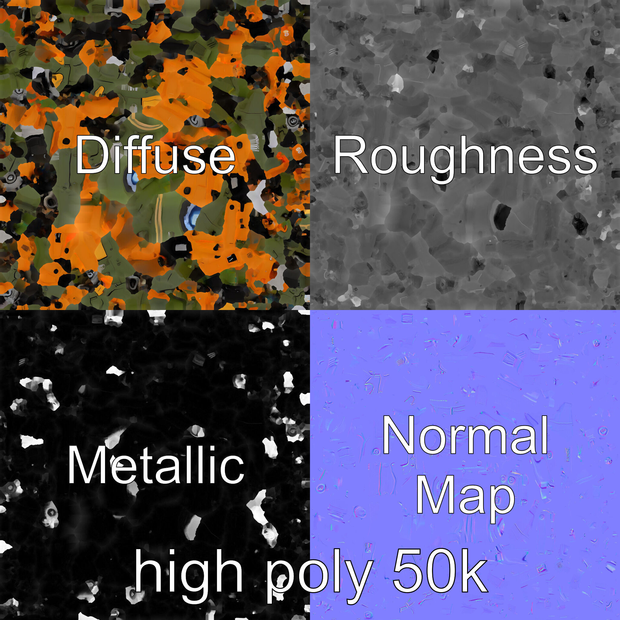 Compact Spider Reconnaissance Unit Model Pack Low-poly 3D model_3