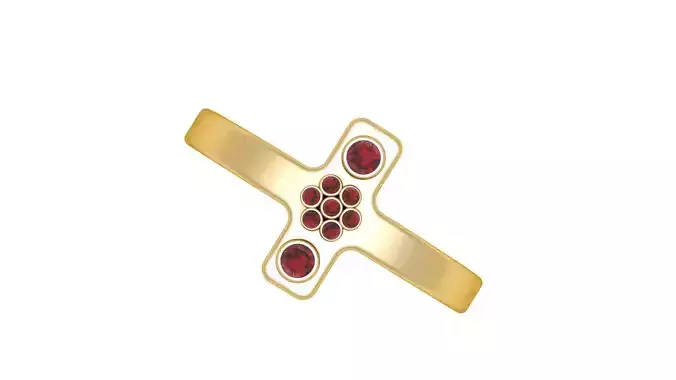 PRINCESS STYLSIH  RING 3D PRINTABLE MODEL 