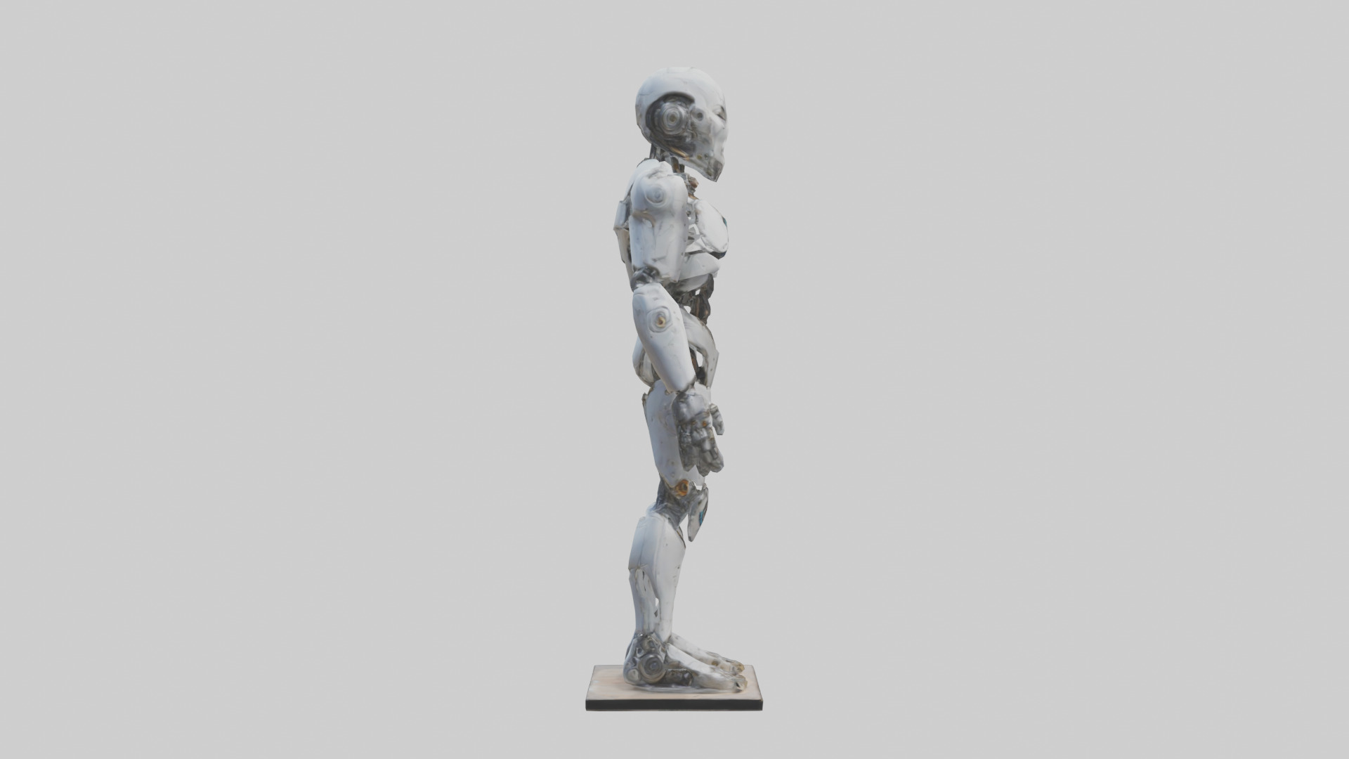 Interdimensional Cyborg statue model Low-poly 3D model_13