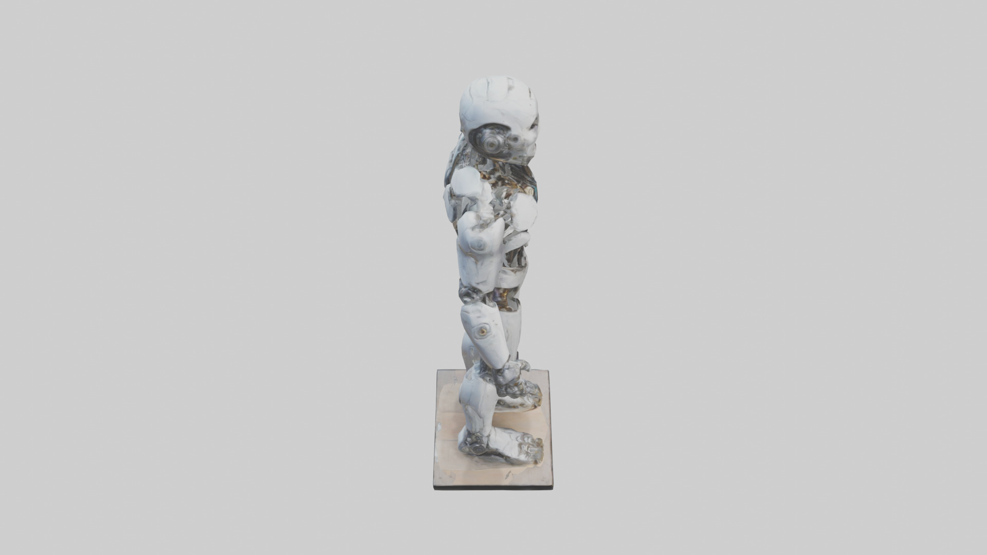 Interdimensional Cyborg statue model Low-poly 3D model_18