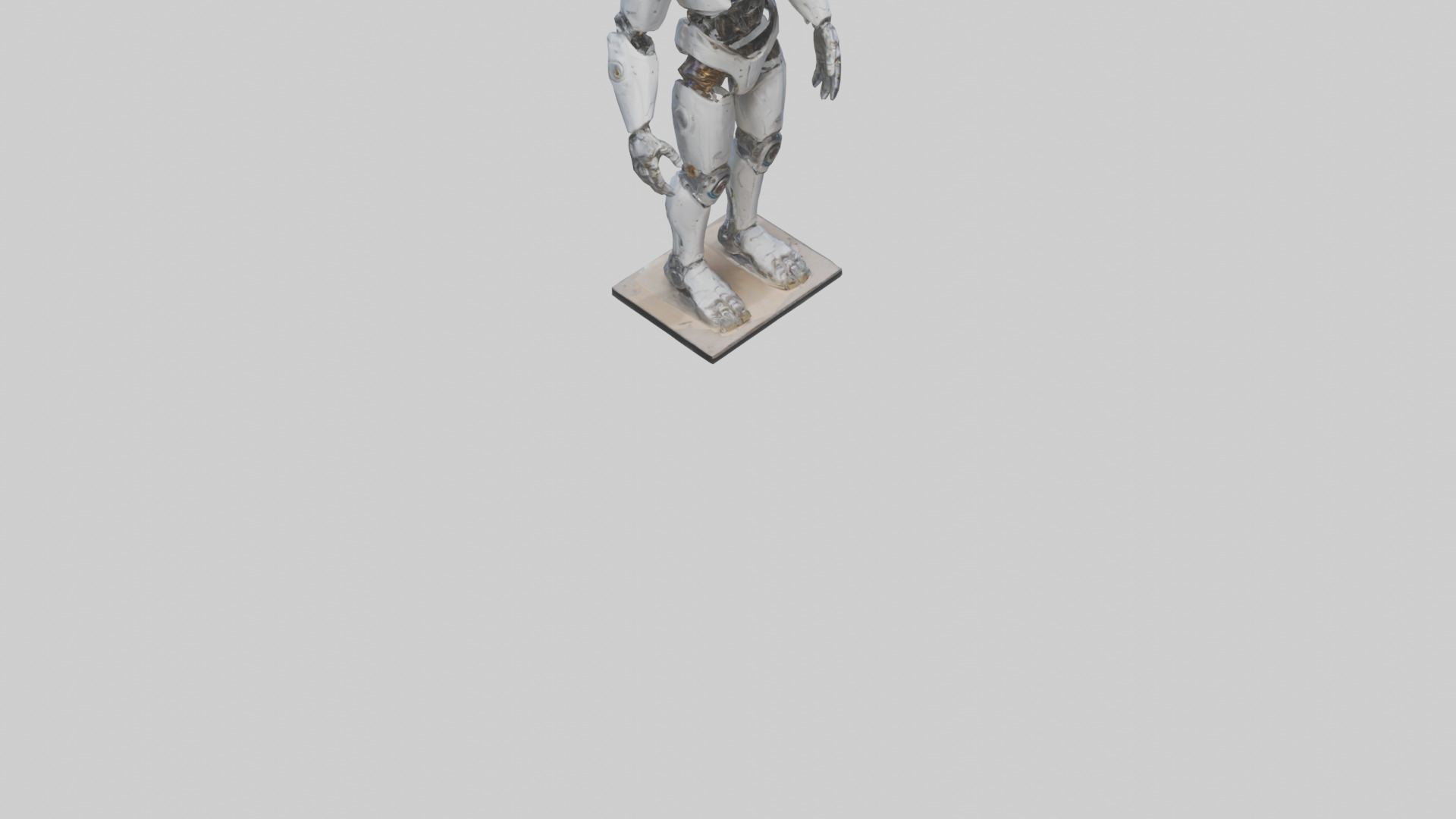 Interdimensional Cyborg statue model Low-poly 3D model_6
