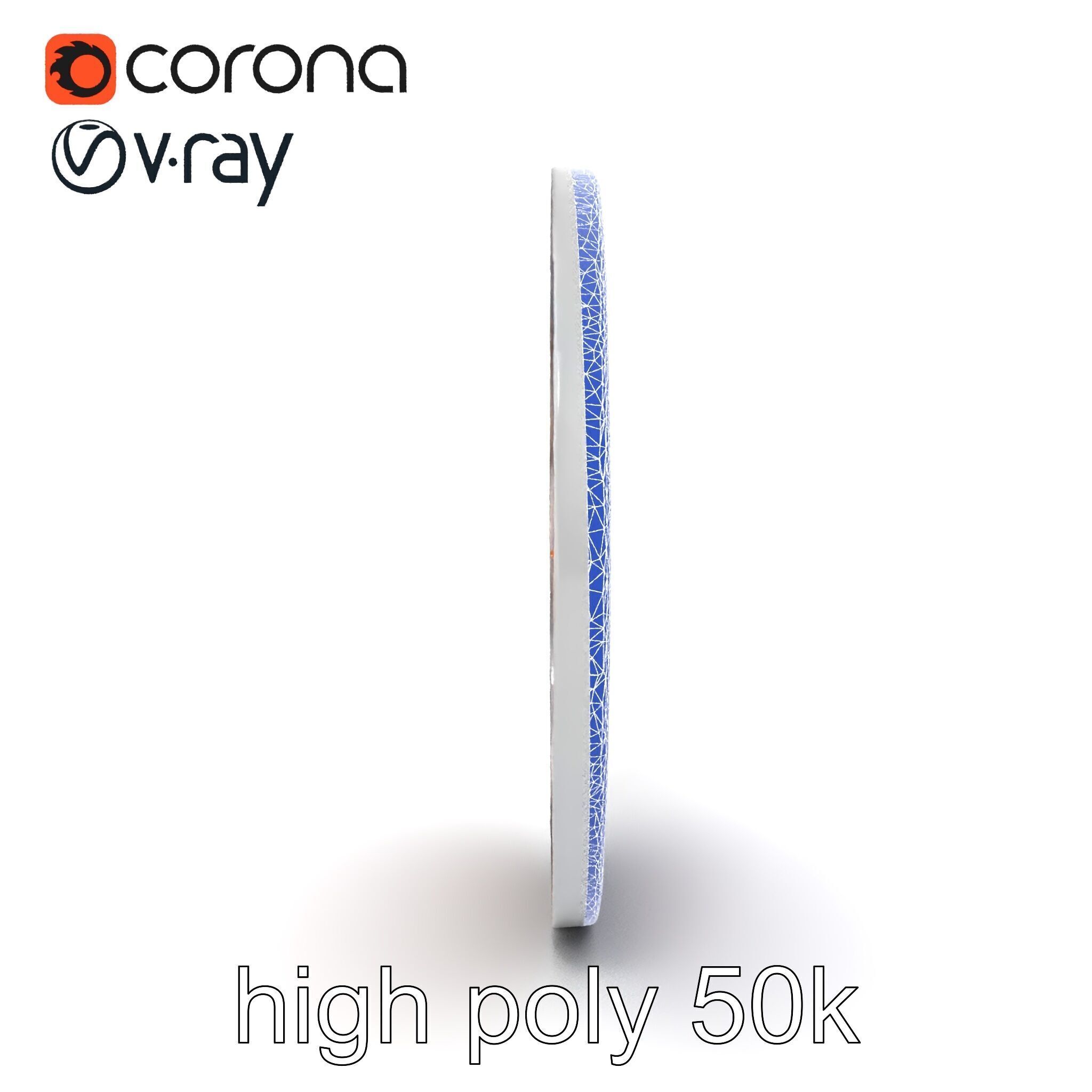 Embossed Cast Iron Manhole Cover model pack Low-poly 3D model_16