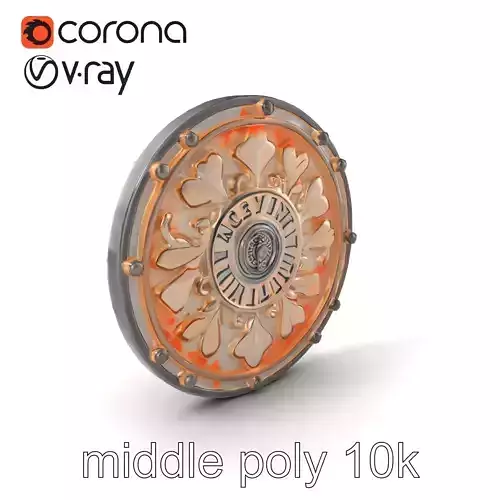 Embossed Cast Iron Manhole Cover model pack