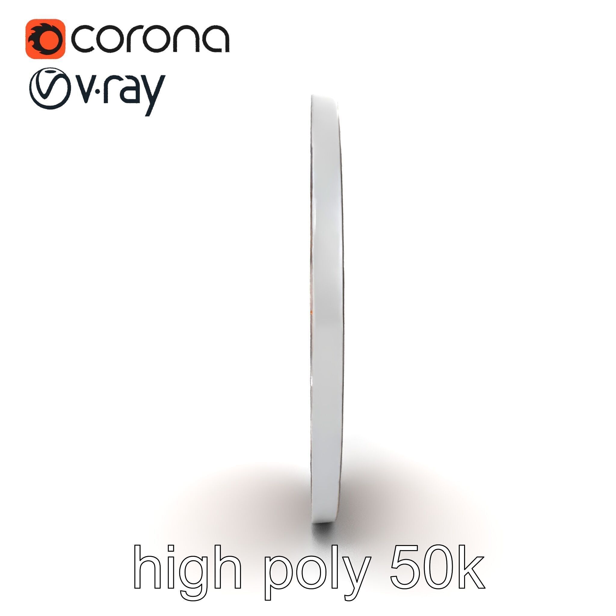 Embossed Cast Iron Manhole Cover model pack Low-poly 3D model_12