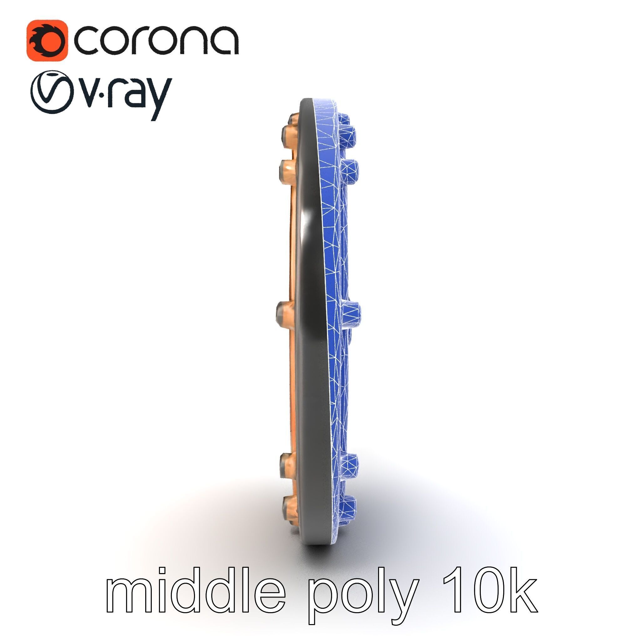 Embossed Cast Iron Manhole Cover model pack Low-poly 3D model_27