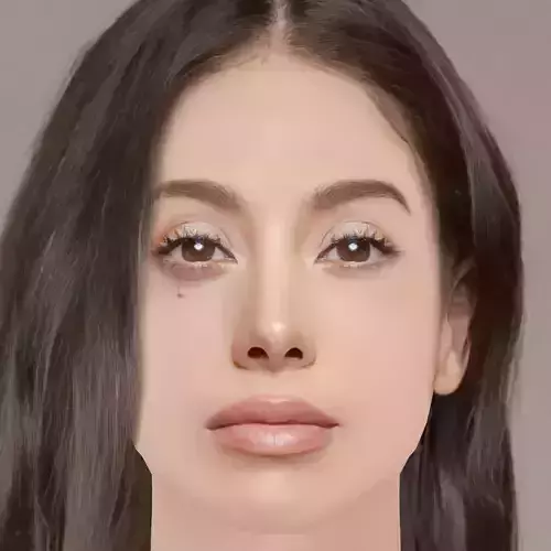 Fatima Molina Head - No Hair - Low poly head for game