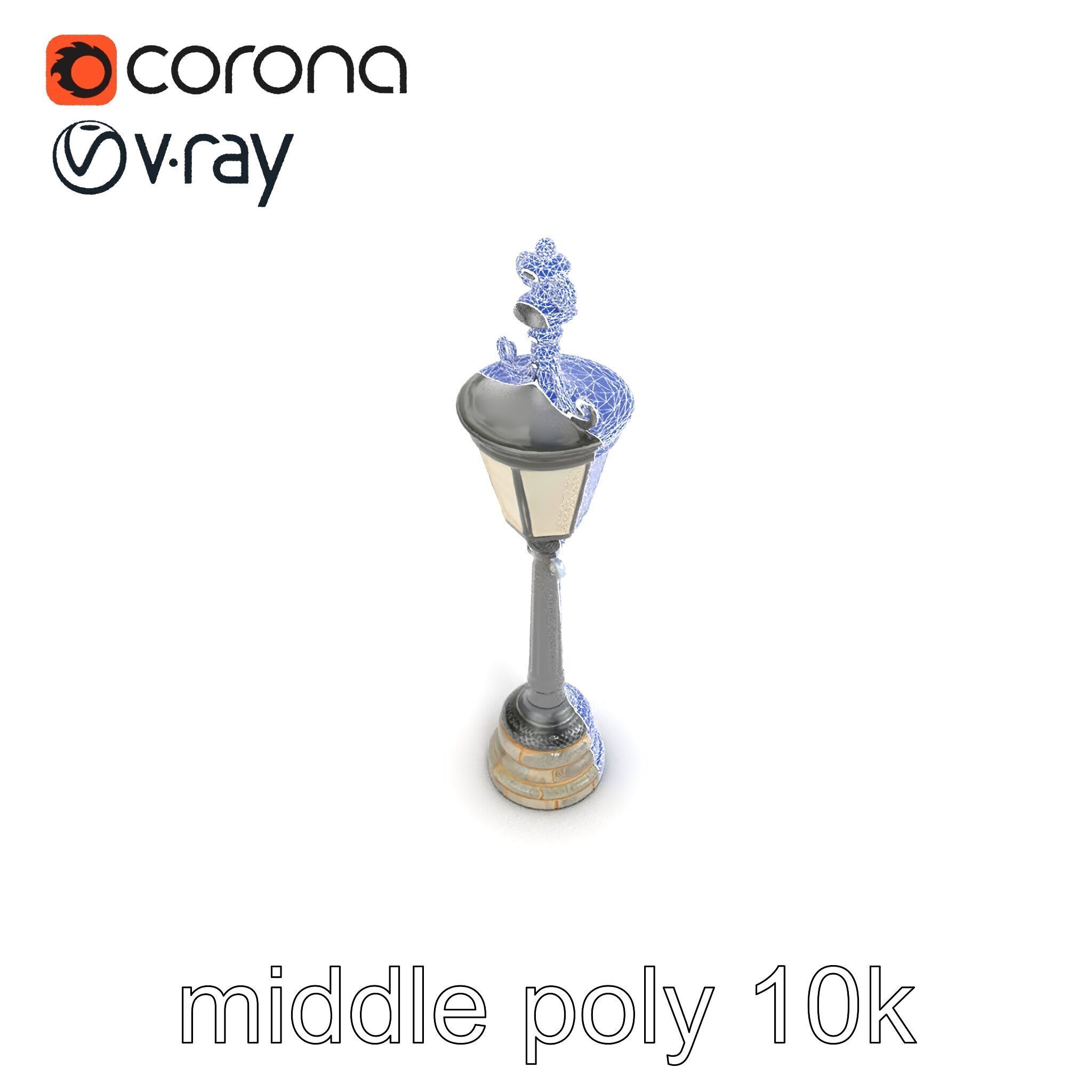 Ornate Clock Tower Lantern model pack Low-poly 3D model_12