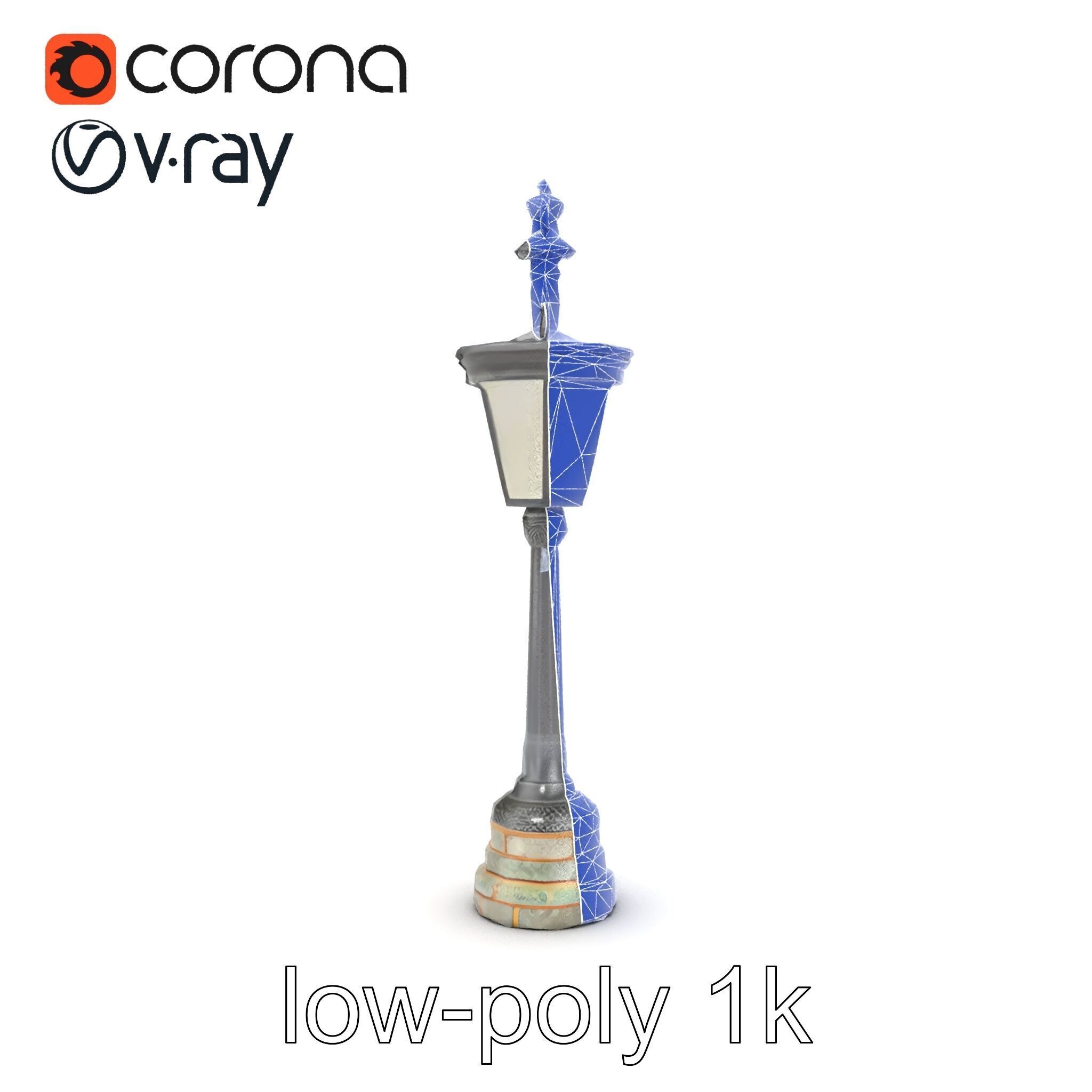 Ornate Clock Tower Lantern model pack Low-poly 3D model_19