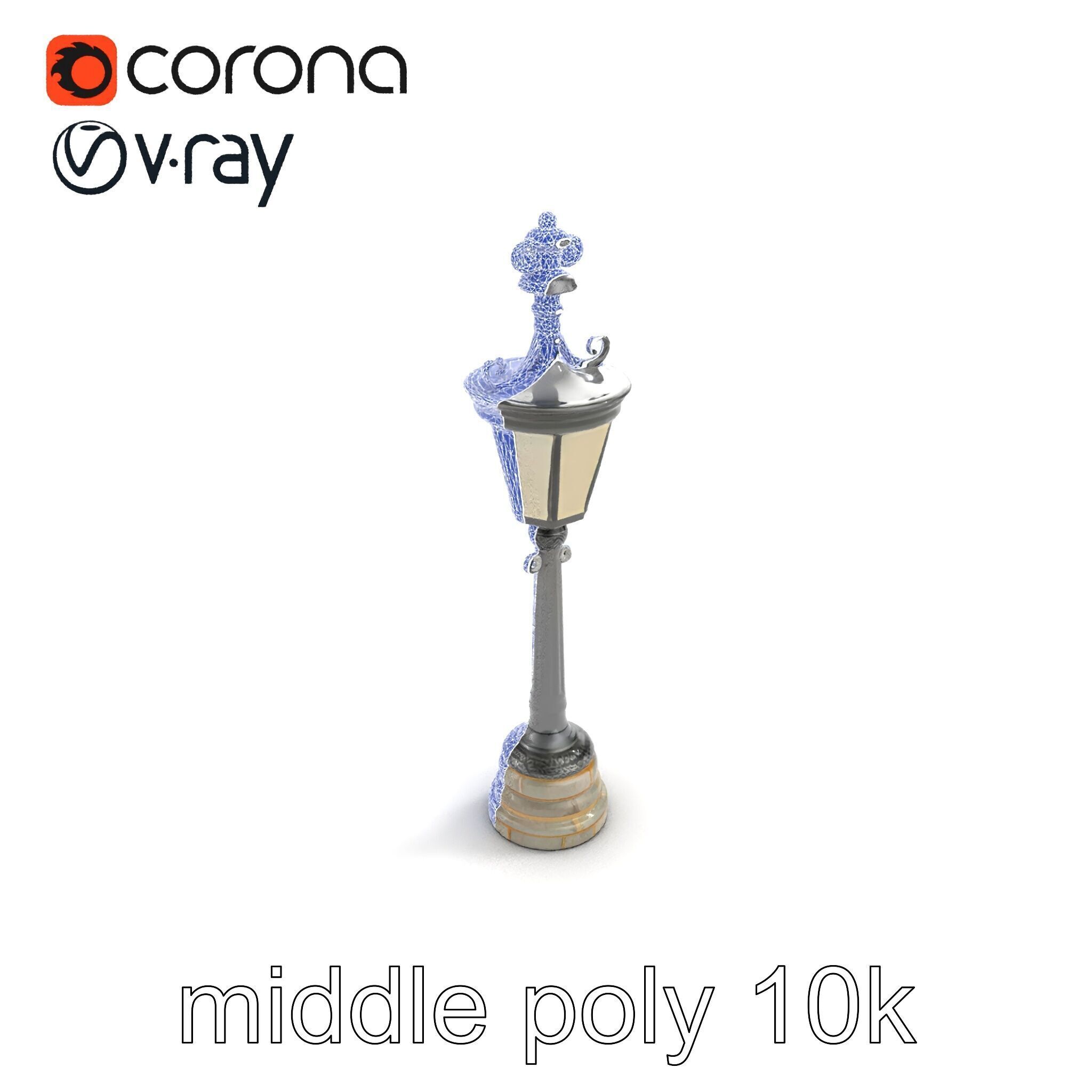 Ornate Clock Tower Lantern model pack Low-poly 3D model_11