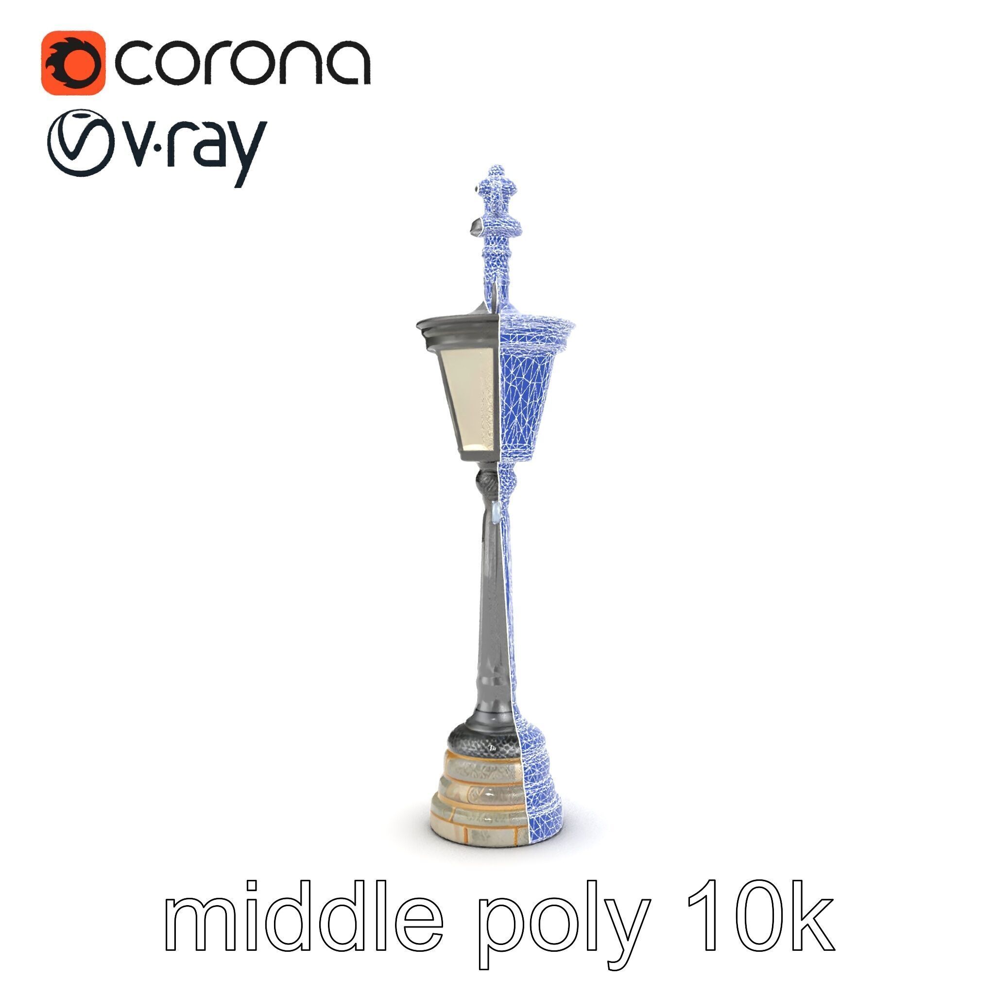 Ornate Clock Tower Lantern model pack Low-poly 3D model_32