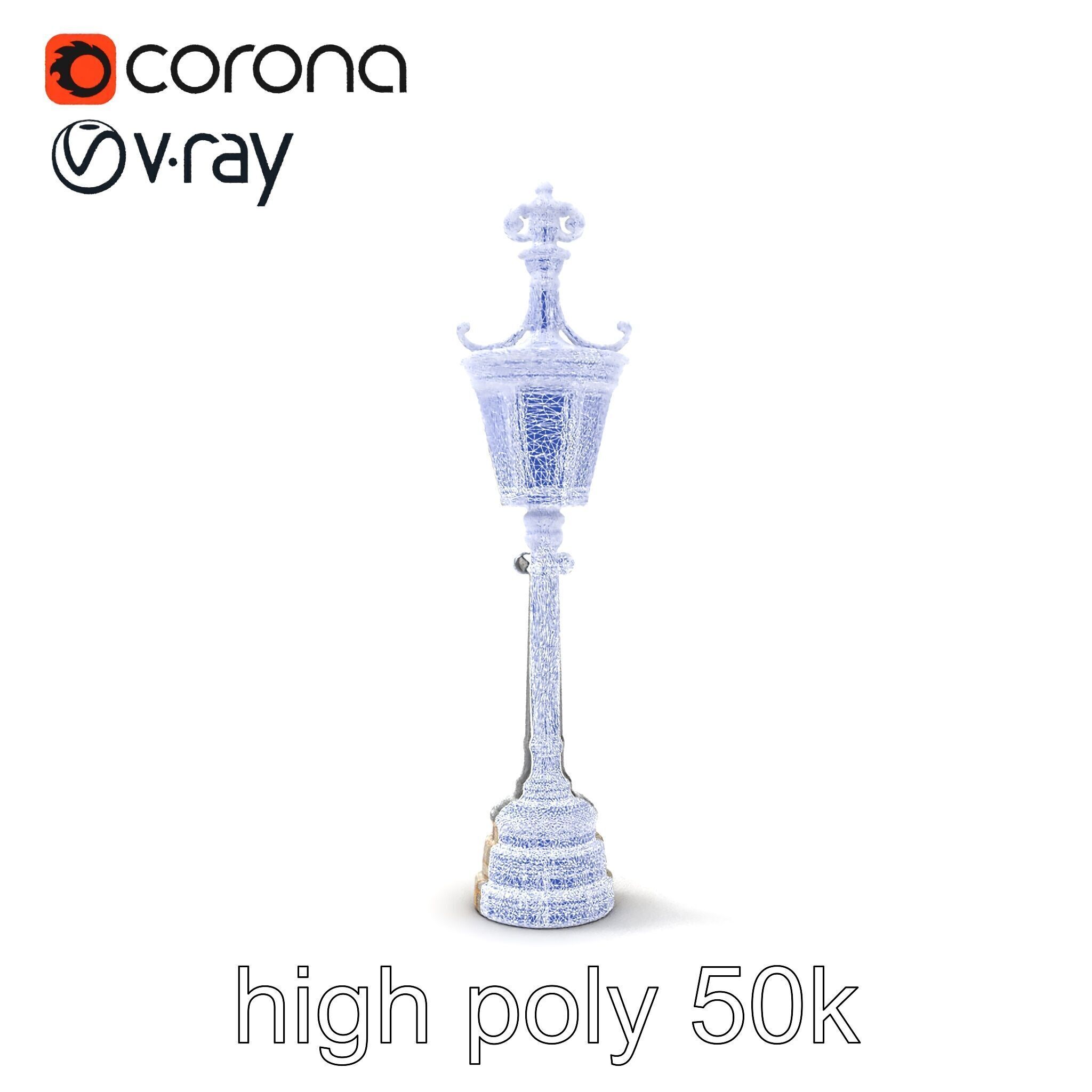Ornate Clock Tower Lantern model pack Low-poly 3D model_30