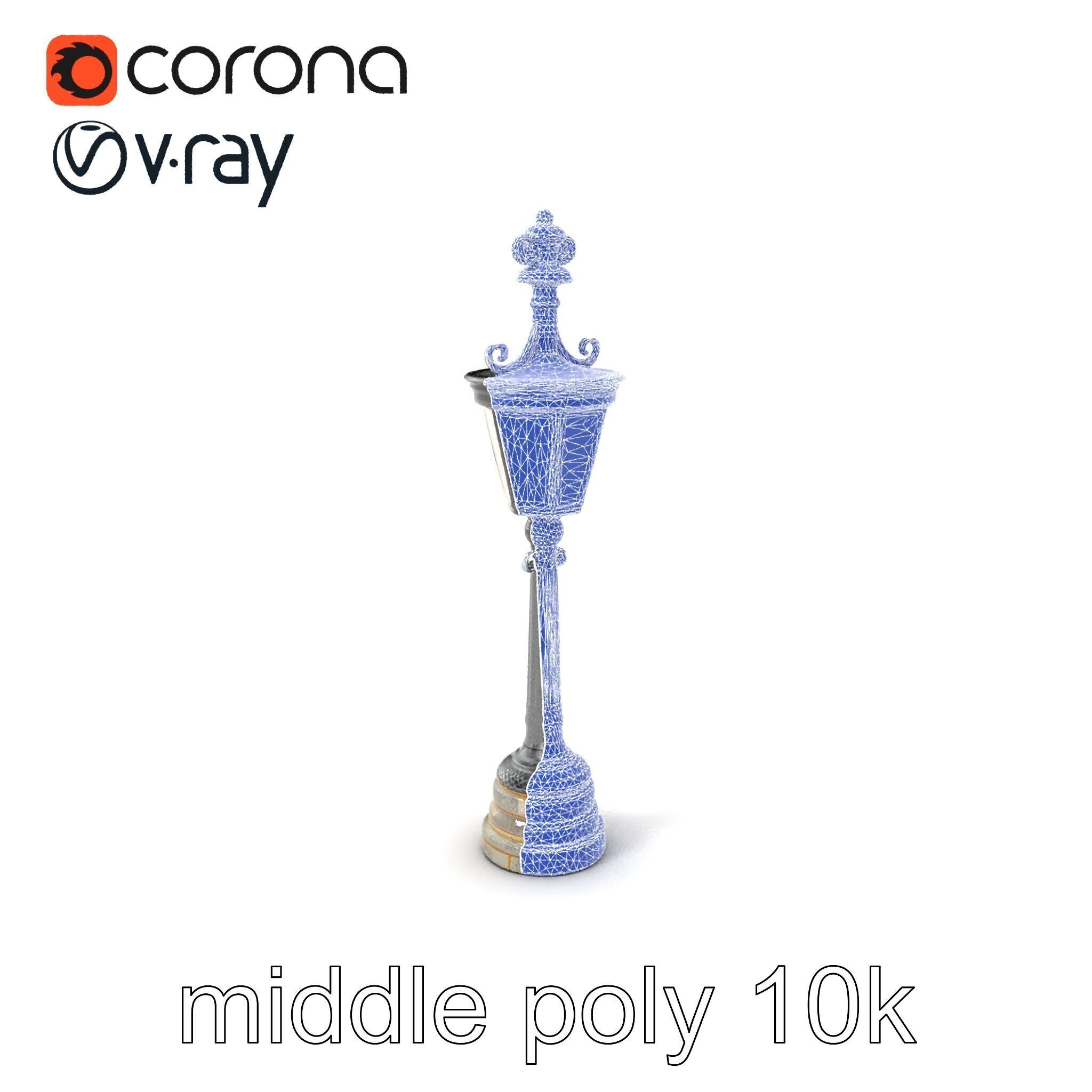 Ornate Clock Tower Lantern model pack Low-poly 3D model_6