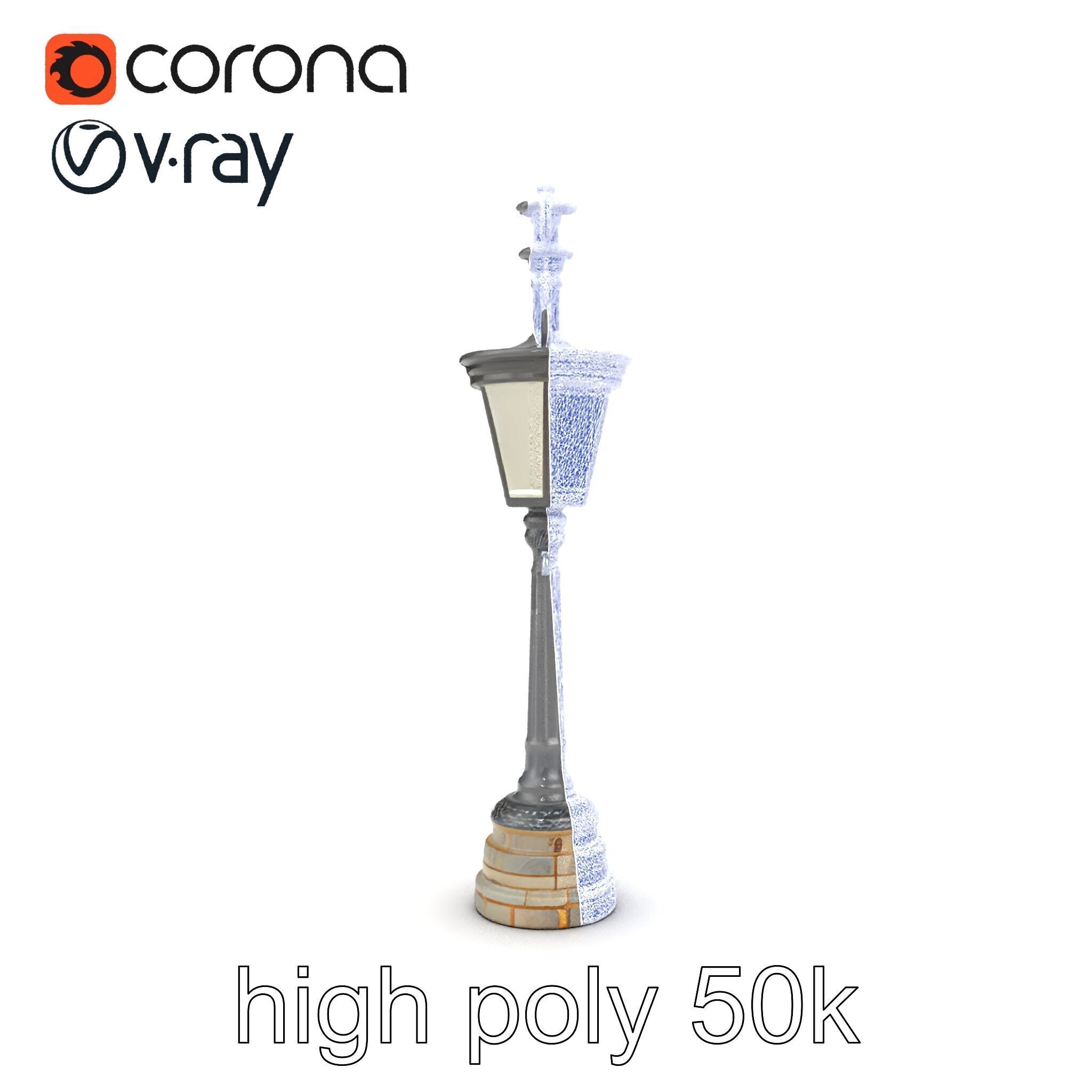 Ornate Clock Tower Lantern model pack Low-poly 3D model_24