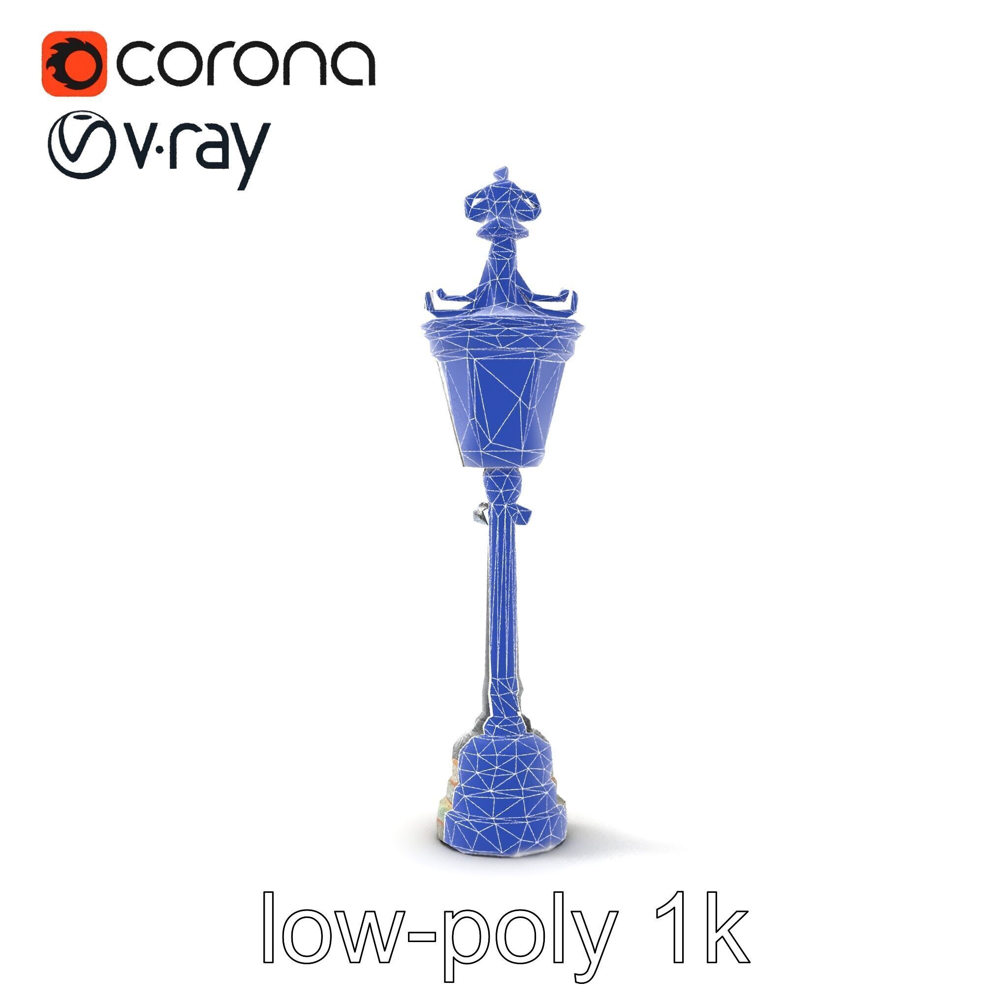 Ornate Clock Tower Lantern model pack Low-poly 3D model_31