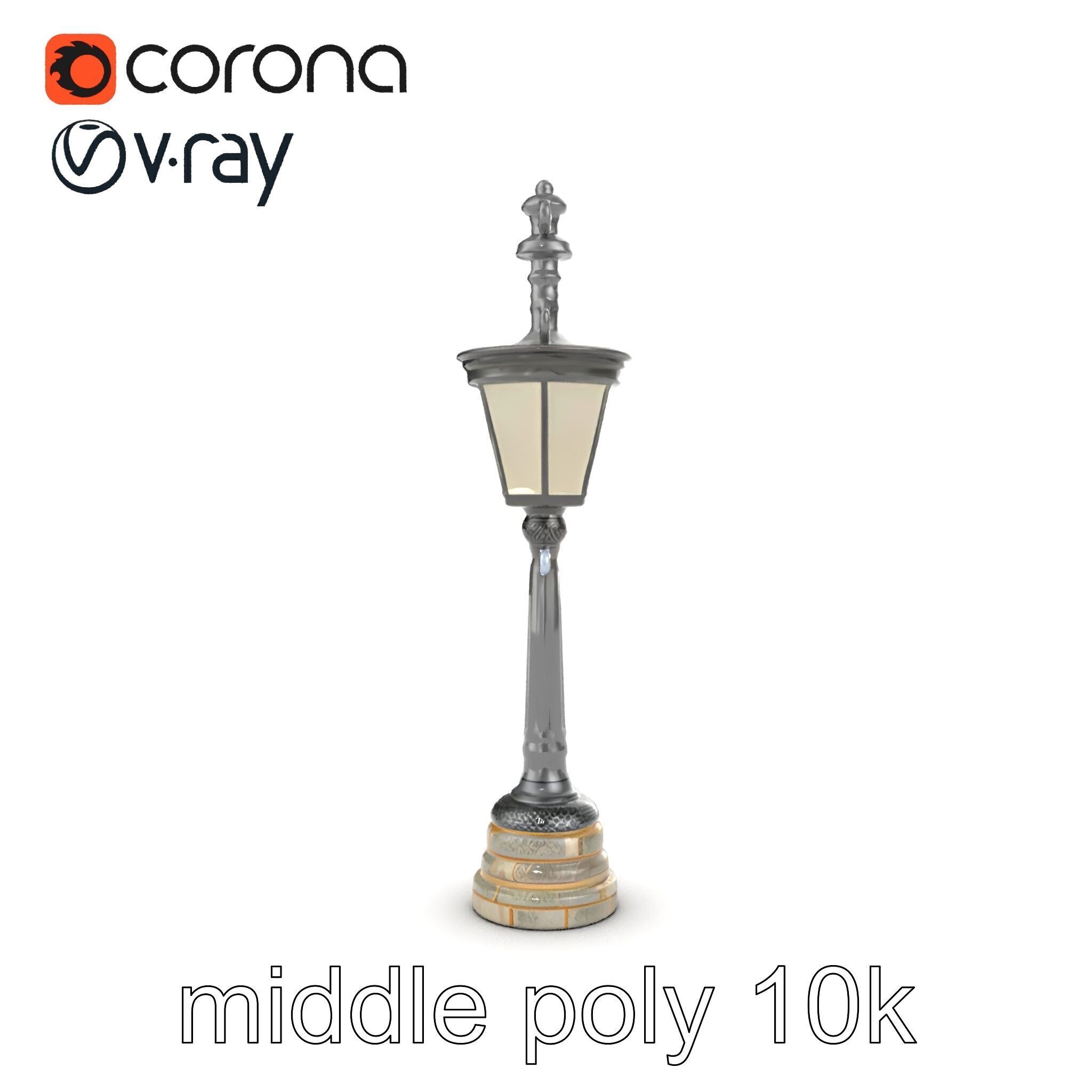 Ornate Clock Tower Lantern model pack Low-poly 3D model_21