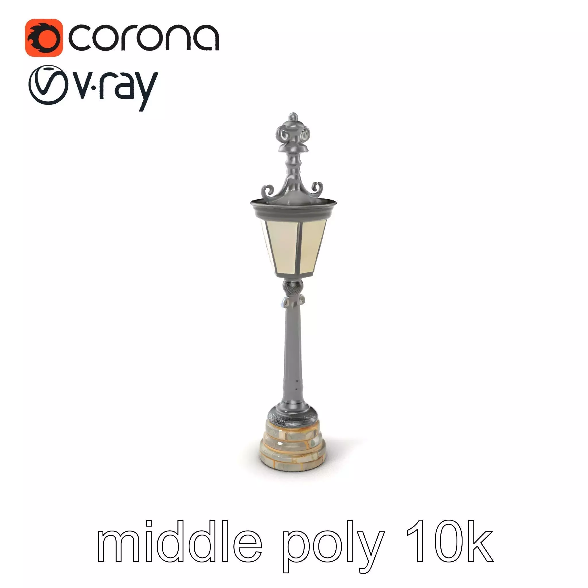 Ornate Clock Tower Lantern model pack Low-poly 3D model_0