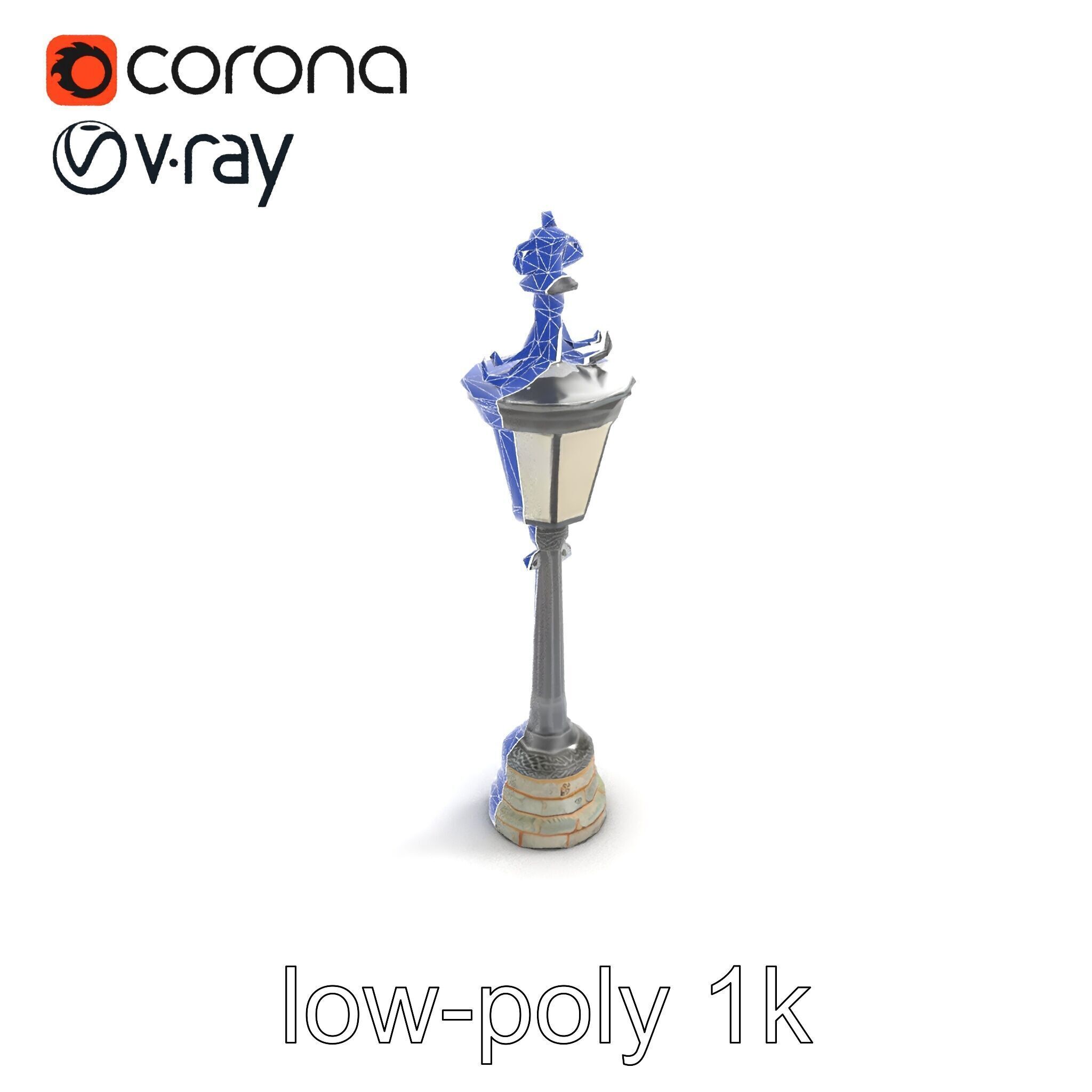 Ornate Clock Tower Lantern model pack Low-poly 3D model_14