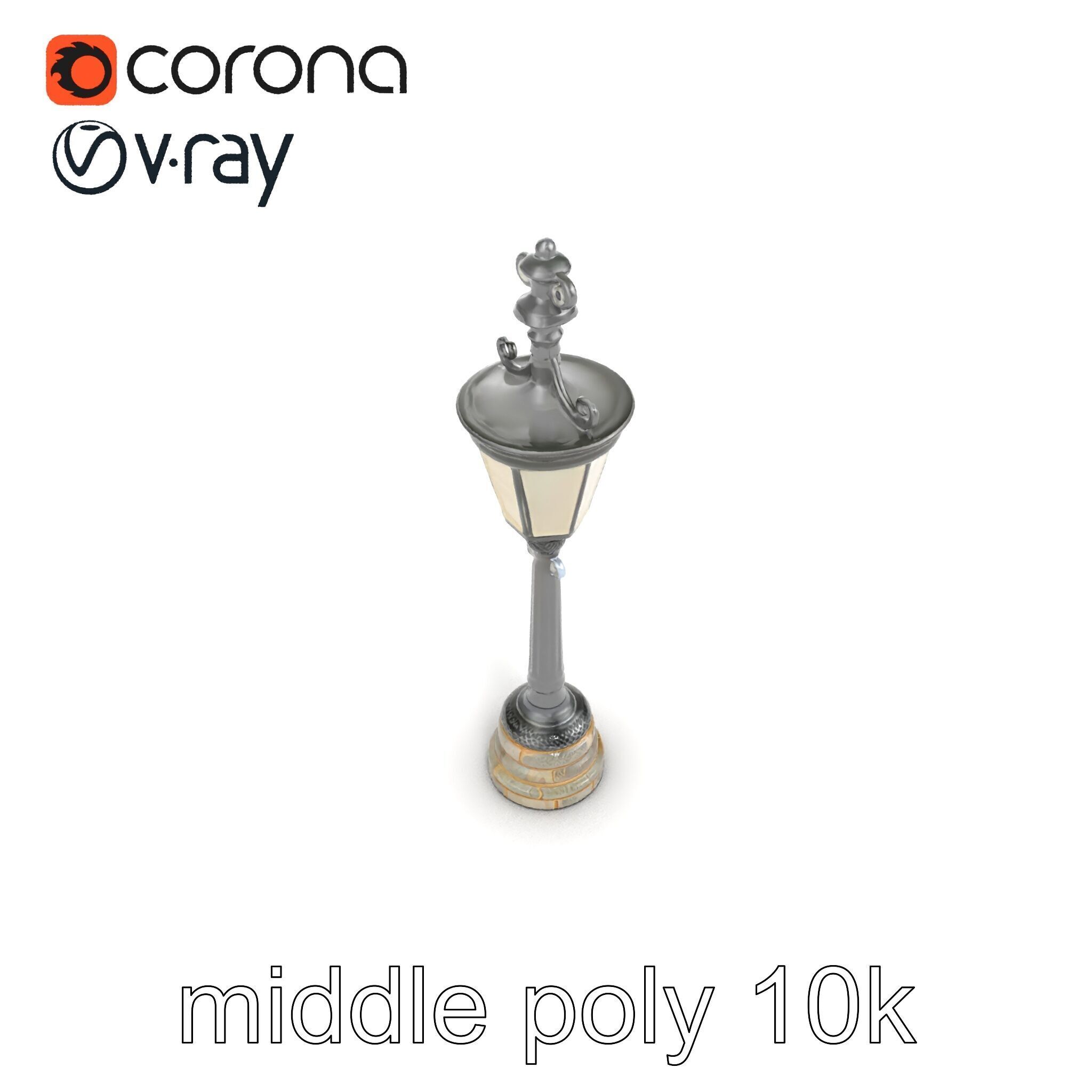 Ornate Clock Tower Lantern model pack Low-poly 3D model_22