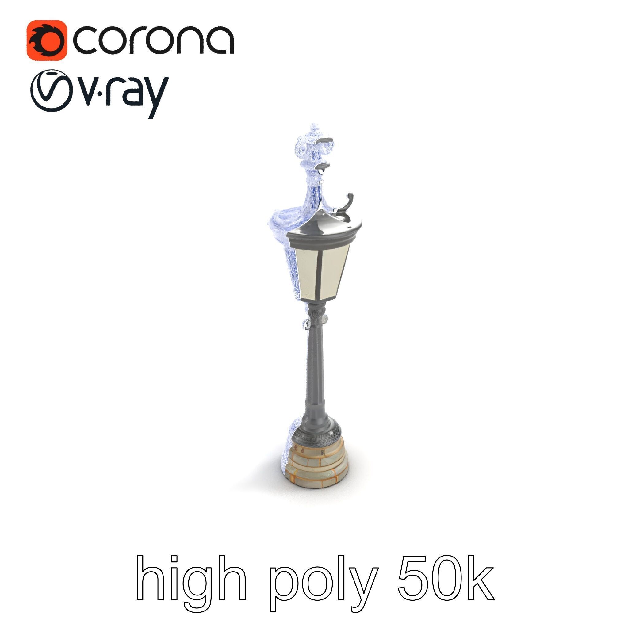 Ornate Clock Tower Lantern model pack Low-poly 3D model_23