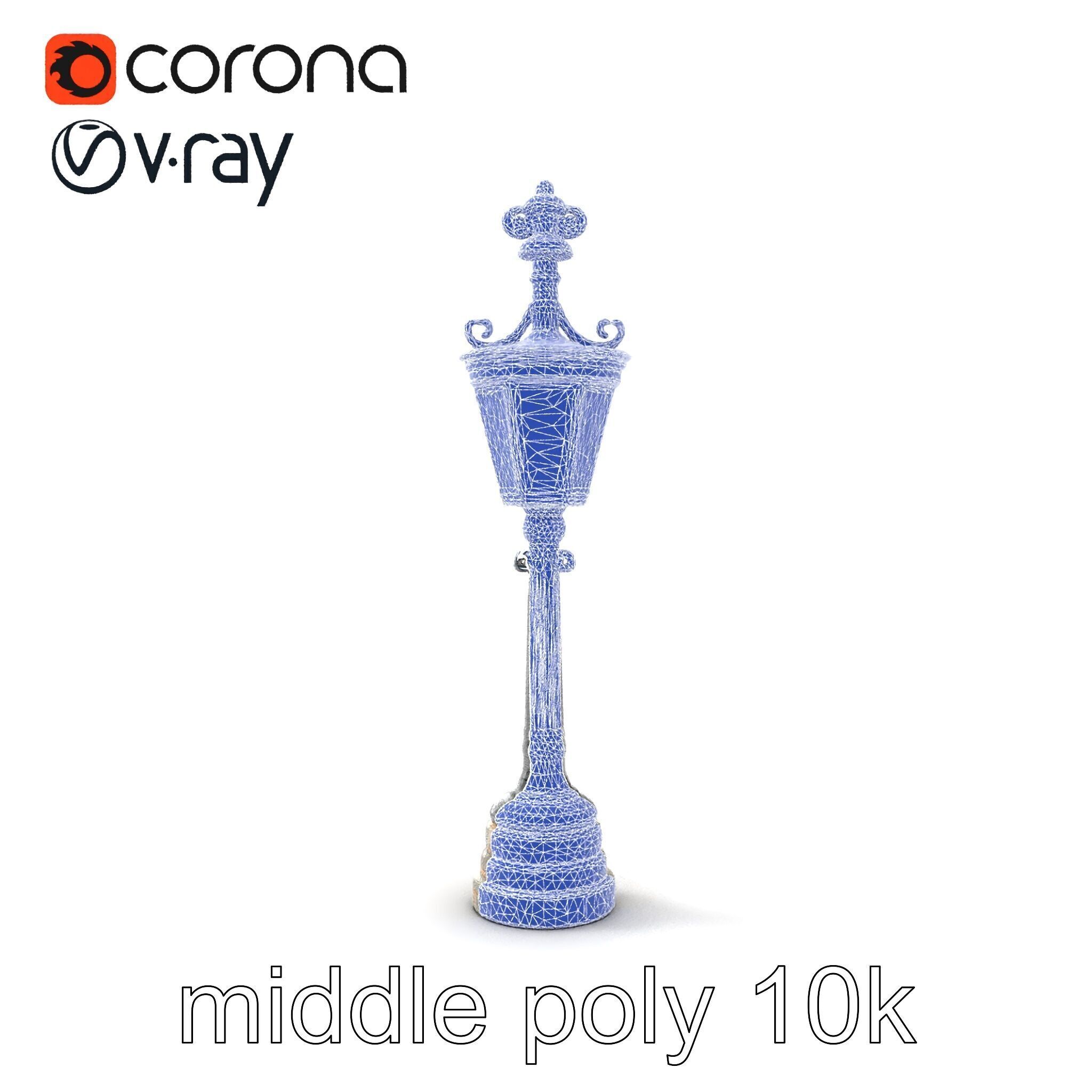 Ornate Clock Tower Lantern model pack Low-poly 3D model_29