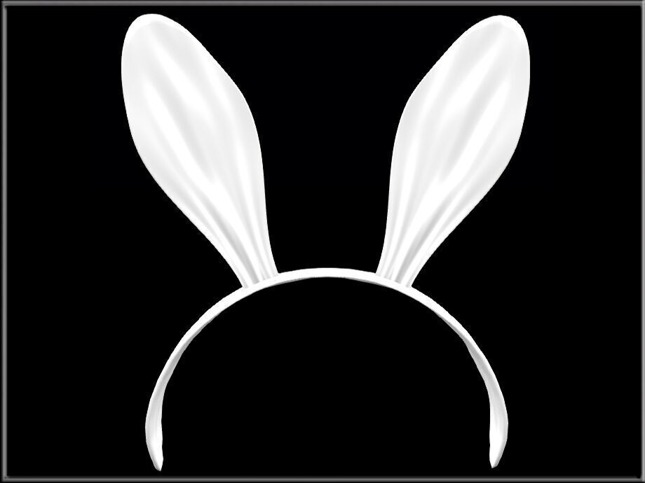 RABBIT HEADBAND Low-poly 3D model_2
