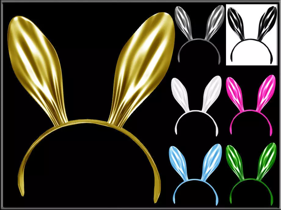 RABBIT HEADBAND Low-poly 3D model_0