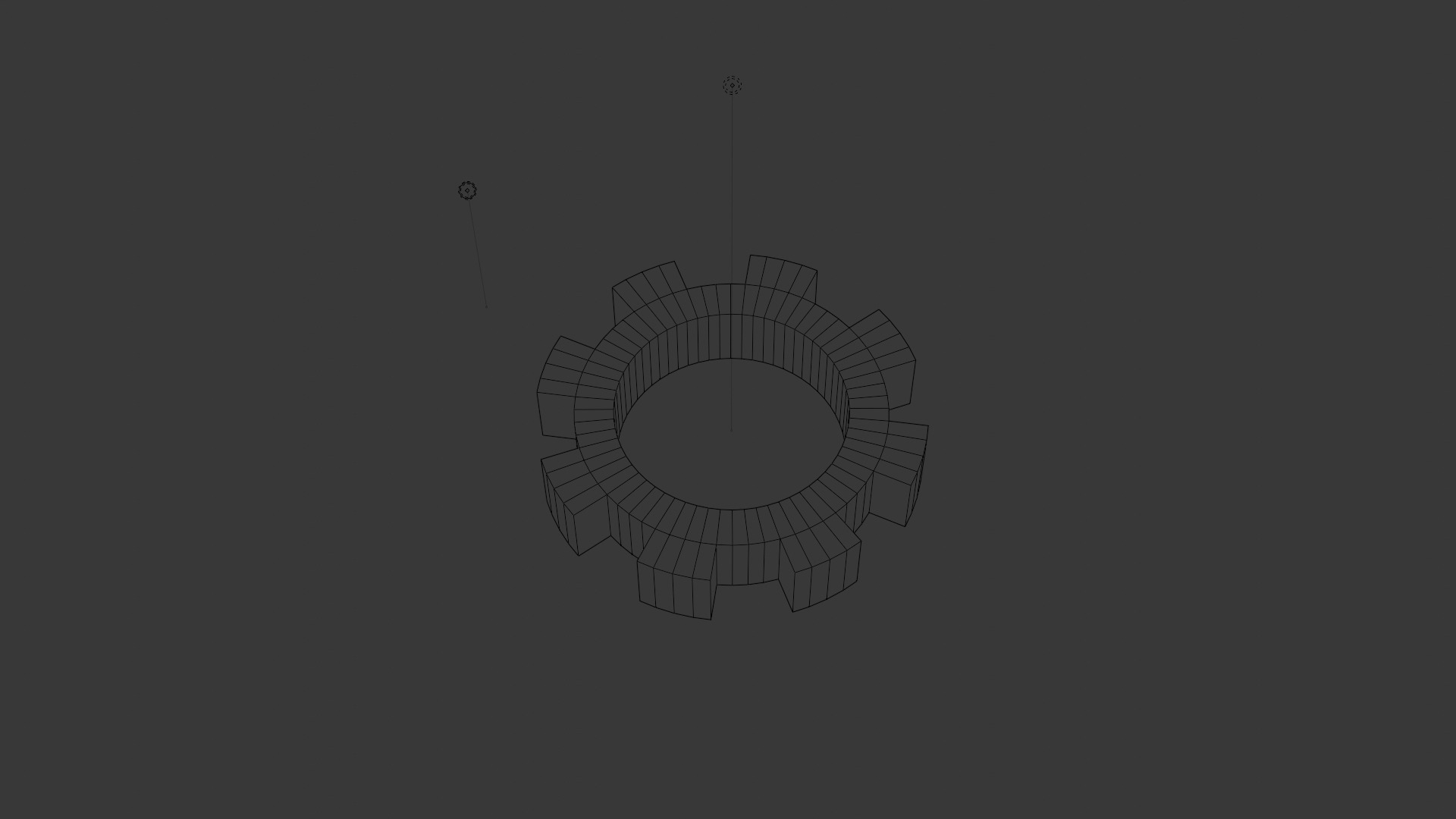 Gear blend 3D model_1