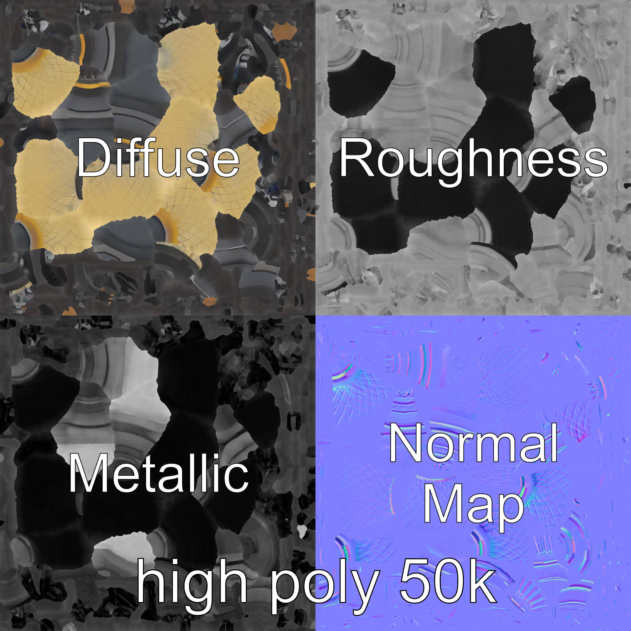 Weather Vane Street Lamp Decorative Model Pack Low-poly 3D model_3