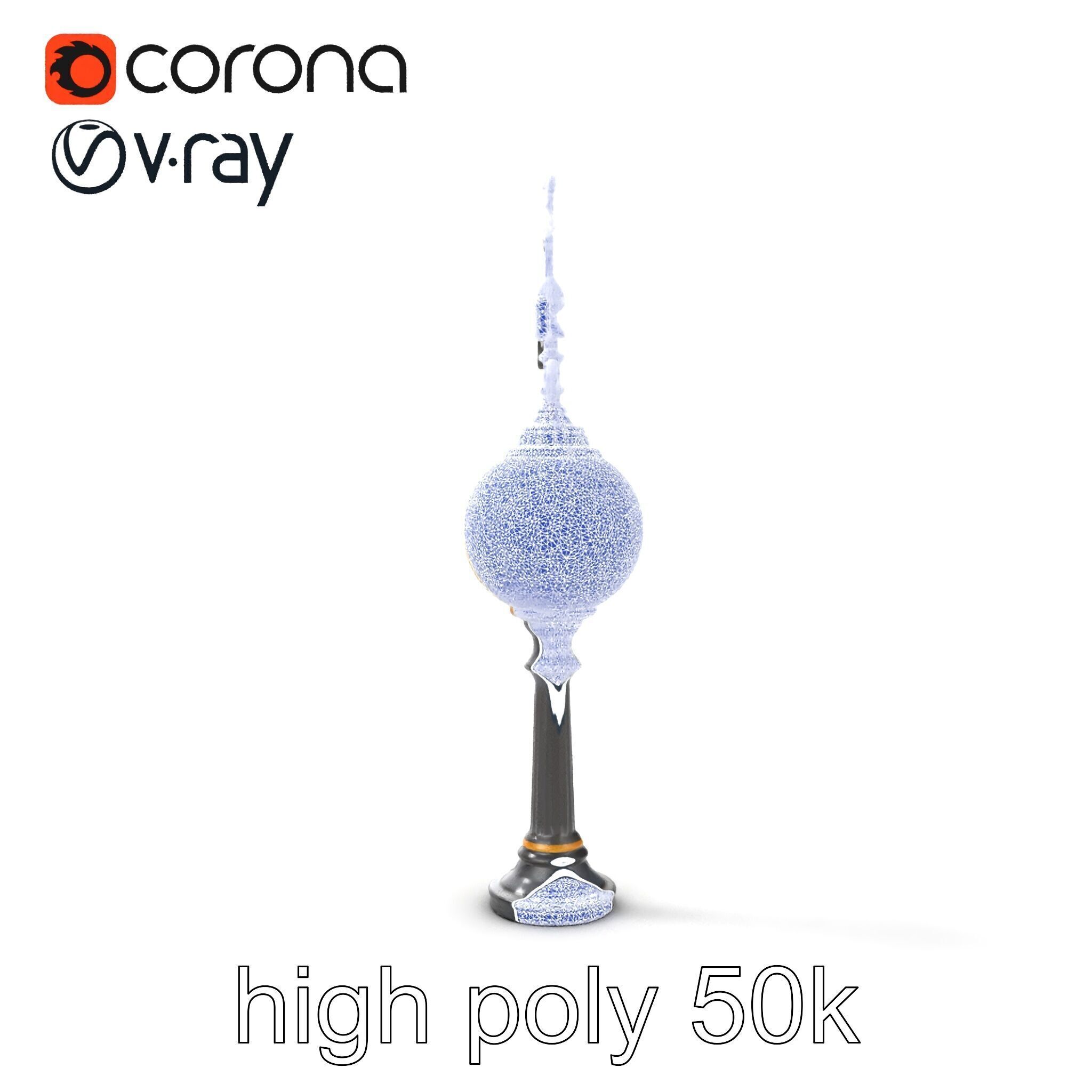 Weather Vane Street Lamp Decorative Model Pack Low-poly 3D model_31